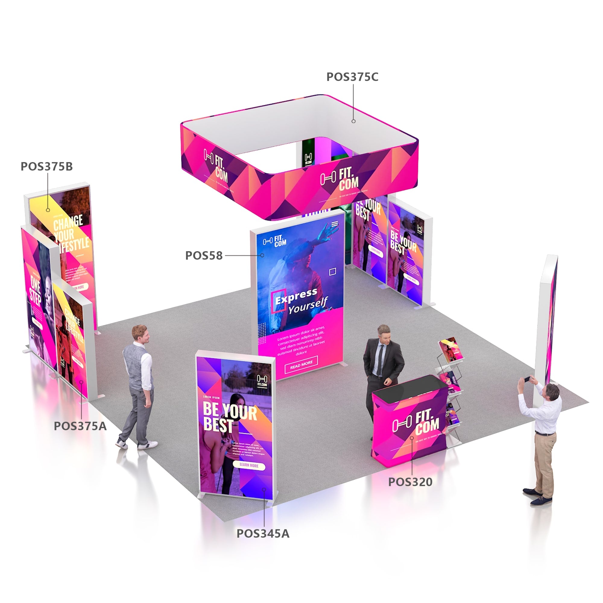 SEG Backlit LED Light Box Display (100 x 240cm)