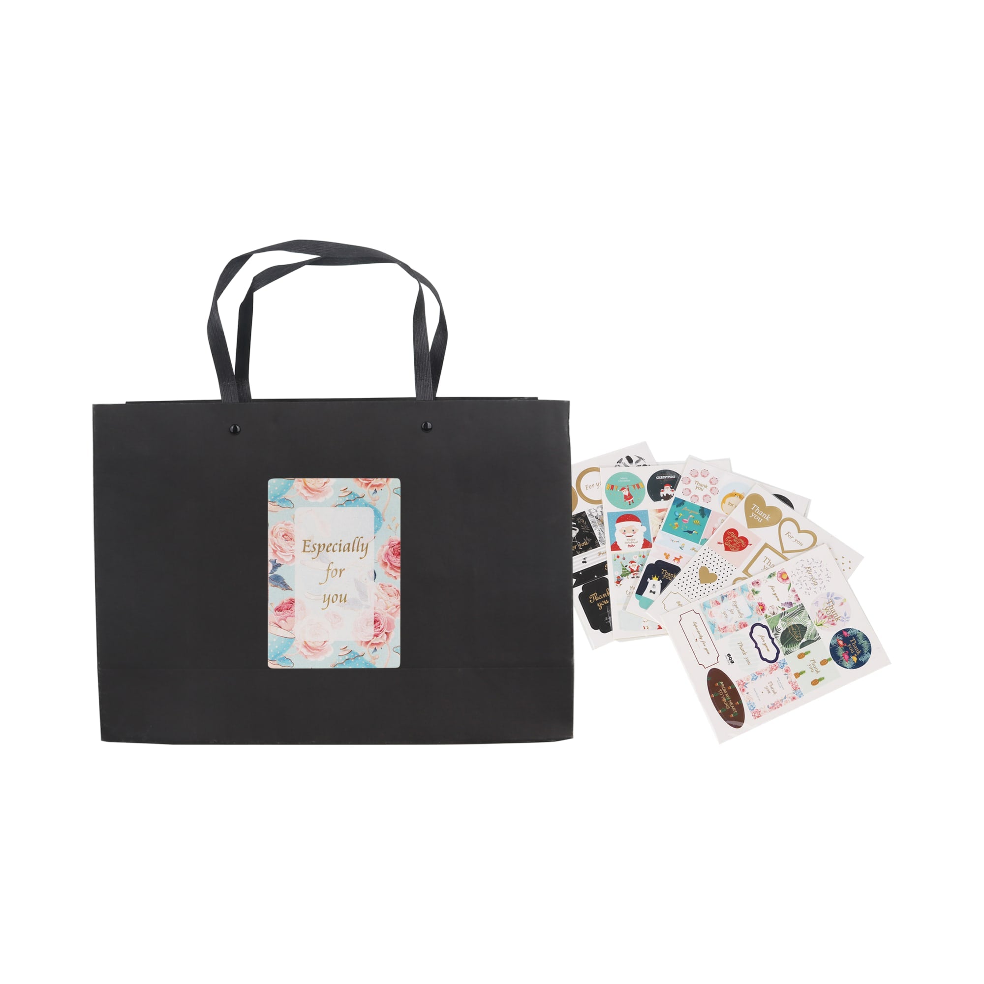 Large Crosswise Paper Bag with Knitted Handle(420 x 300 x 120mm)