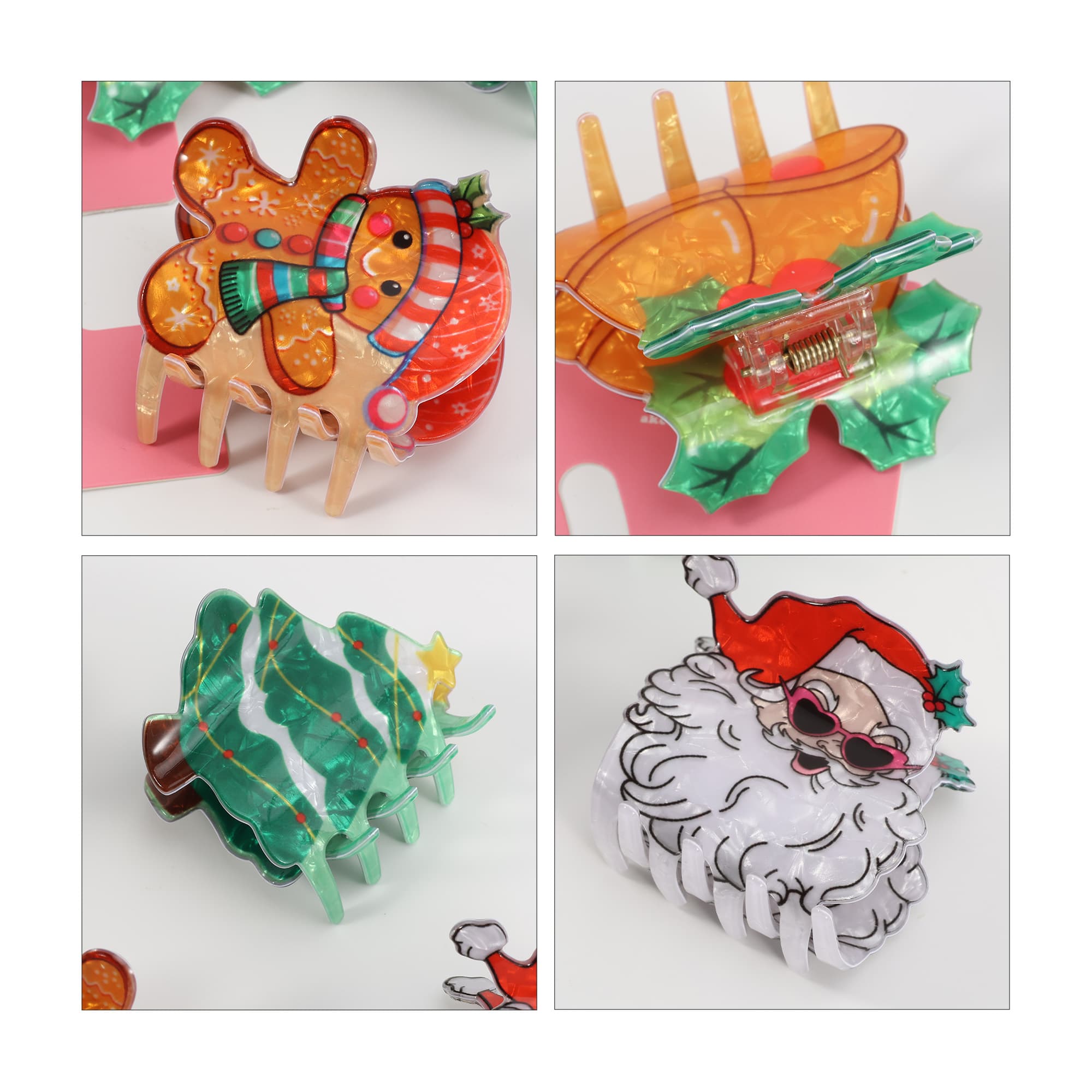 Christmas Hair Claws A