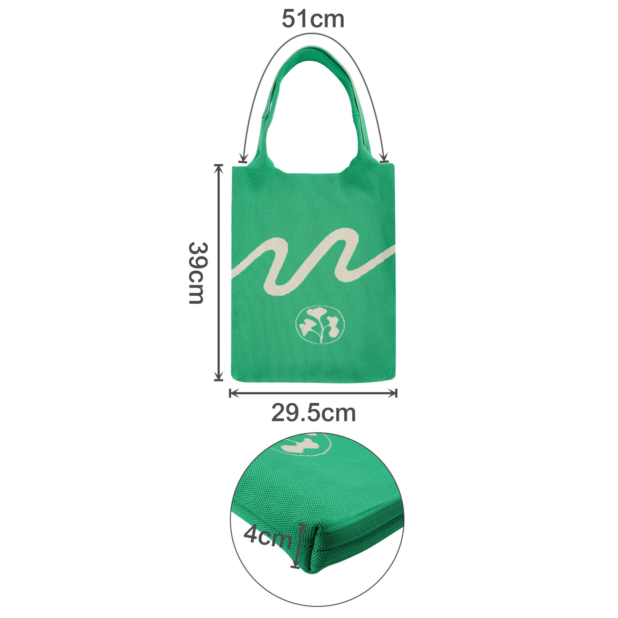 Large Capacity Knitted Shoulder Bag