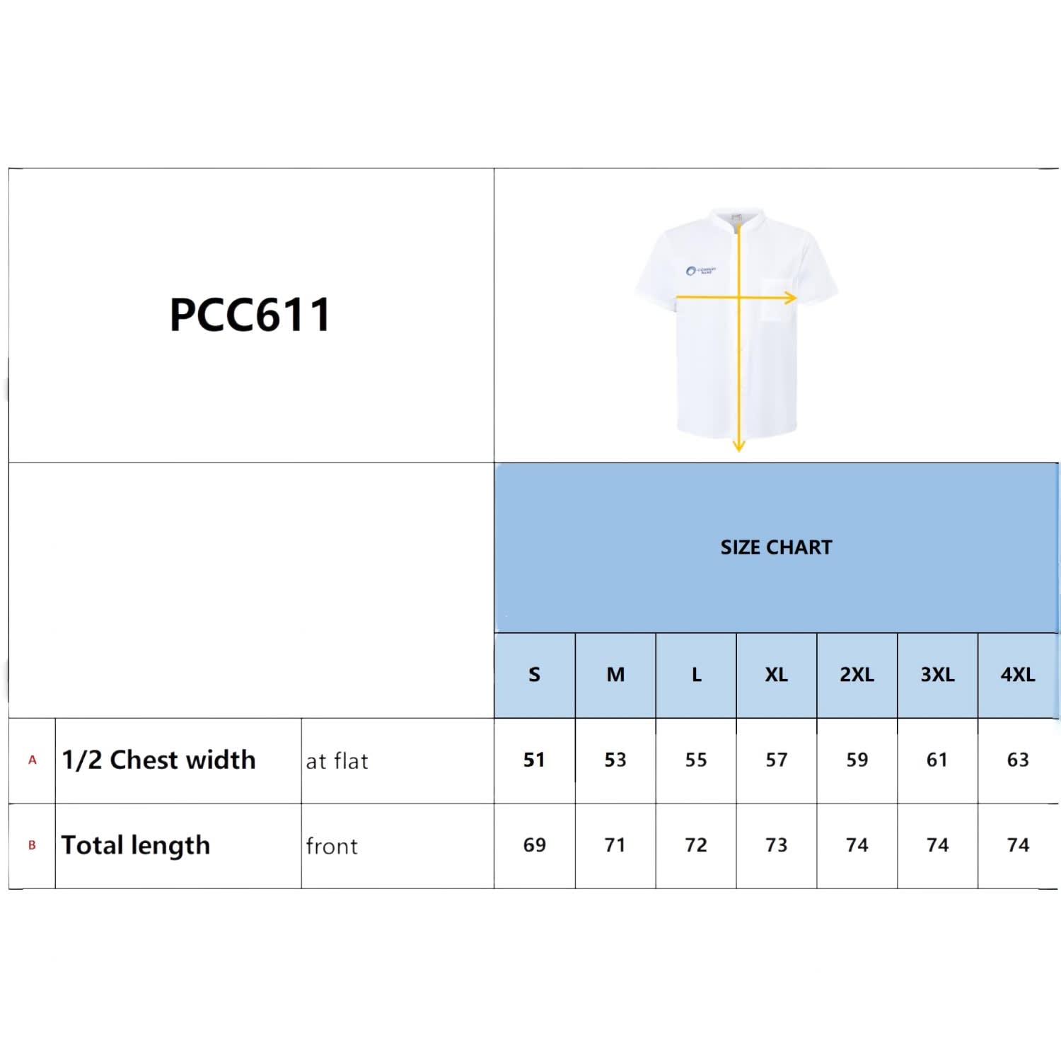 Classic Short Sleeves Single Breasted Chef Jacket