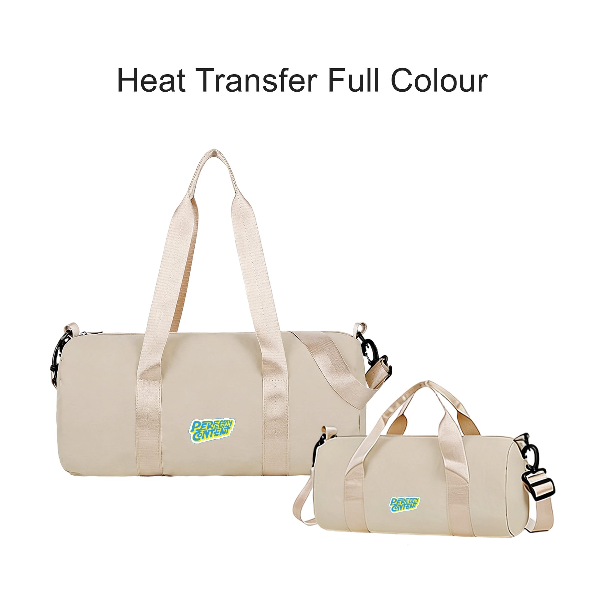 Bucket Duffle Bag With Wide Straps