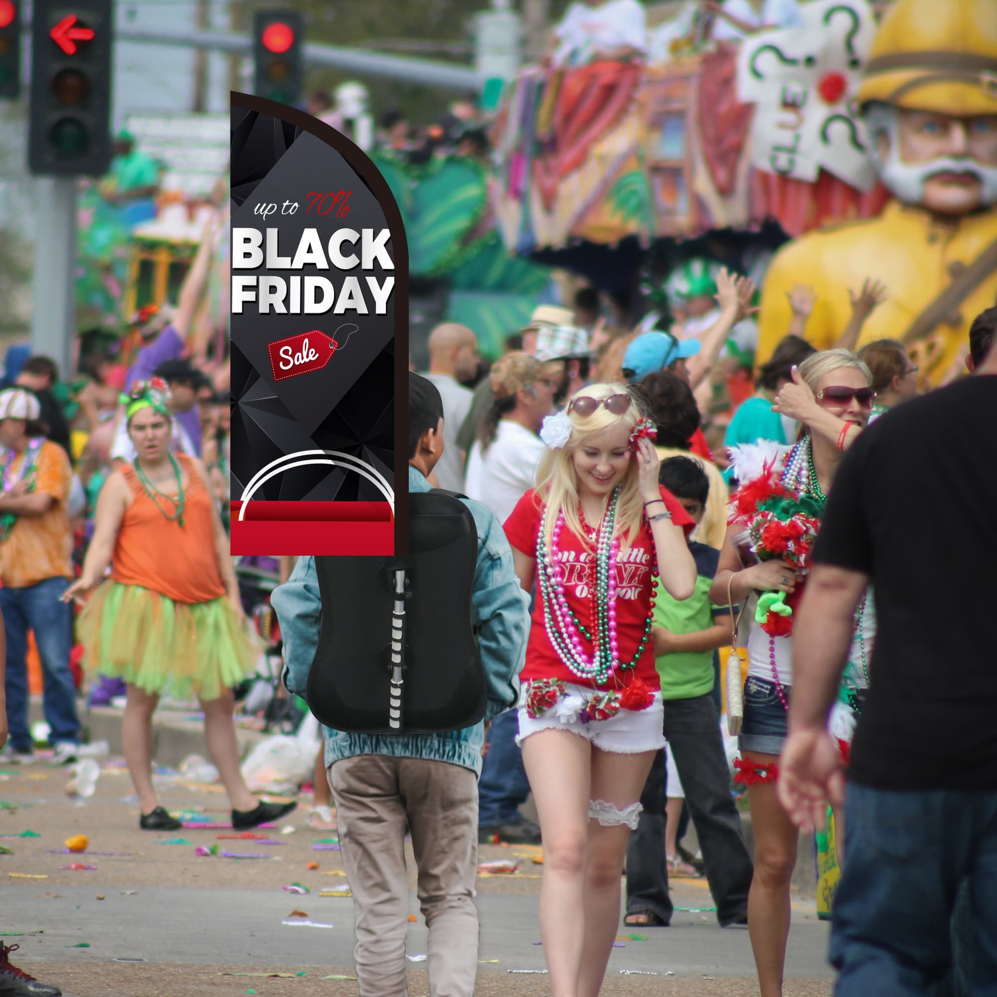 Feather Backpack Flag