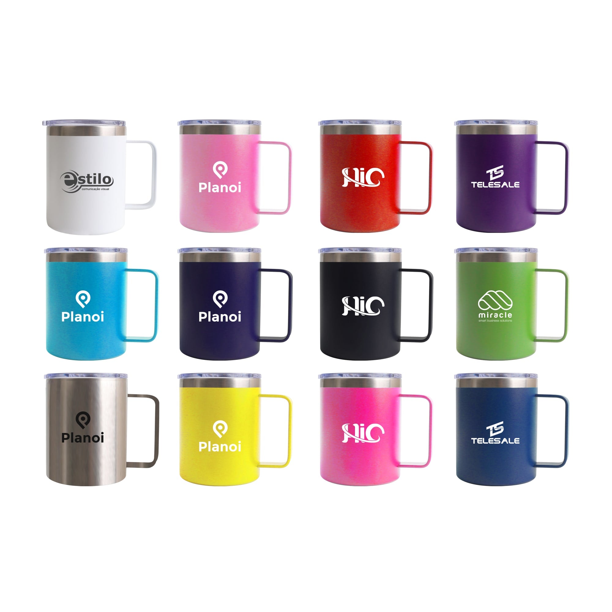 Coloured Stainless Steel Mug