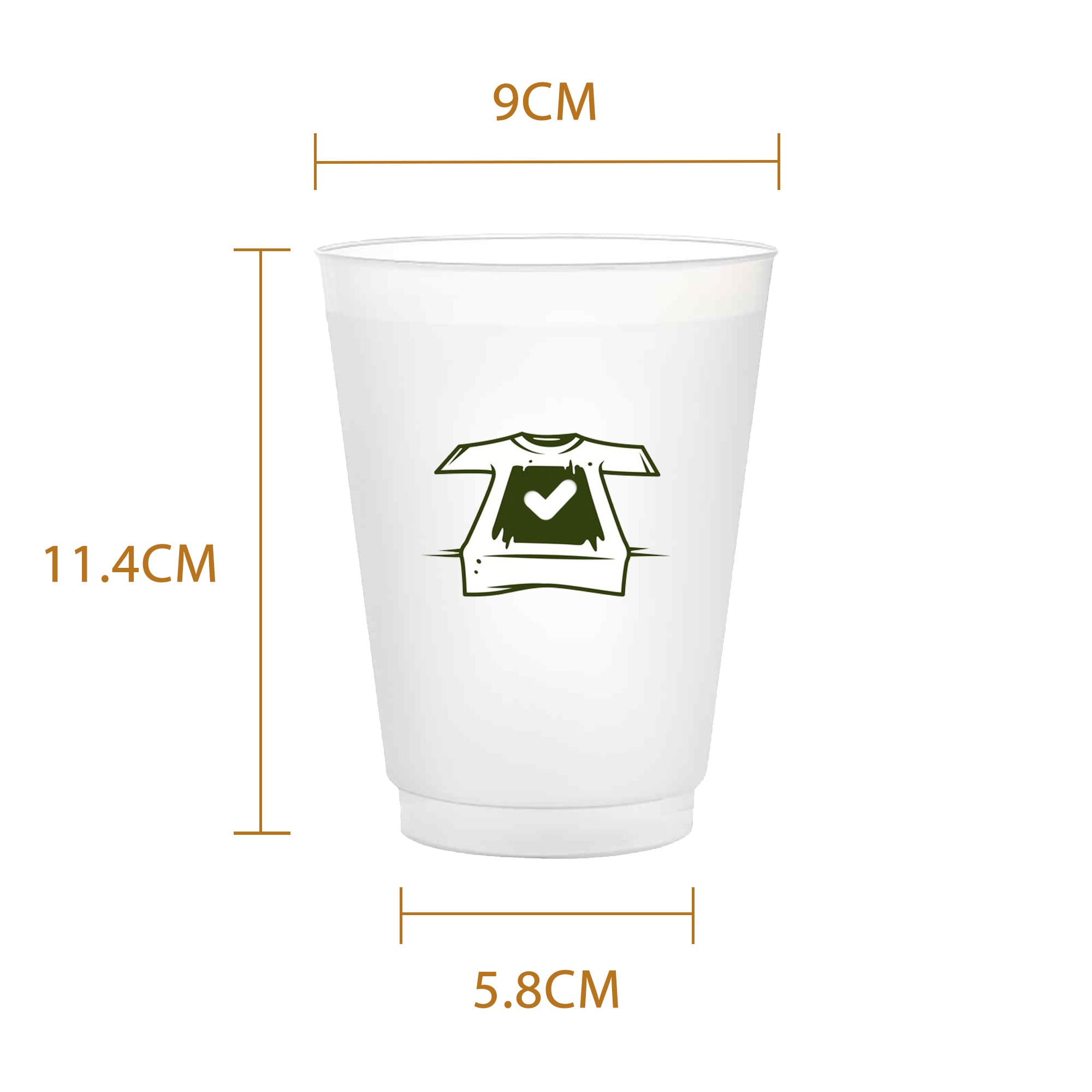 473ml Frosted Stadium Cup