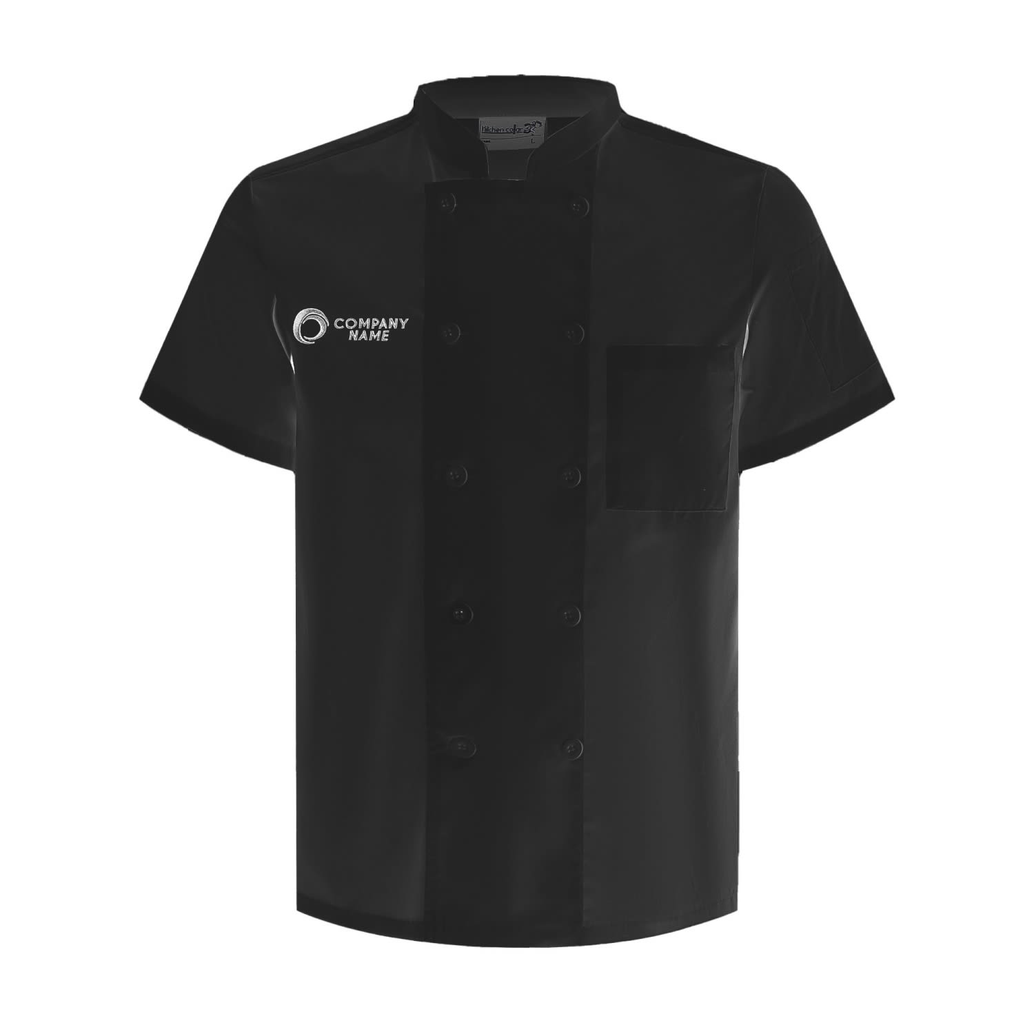 Classic Short Sleeves Double Breasted Chef Jacket