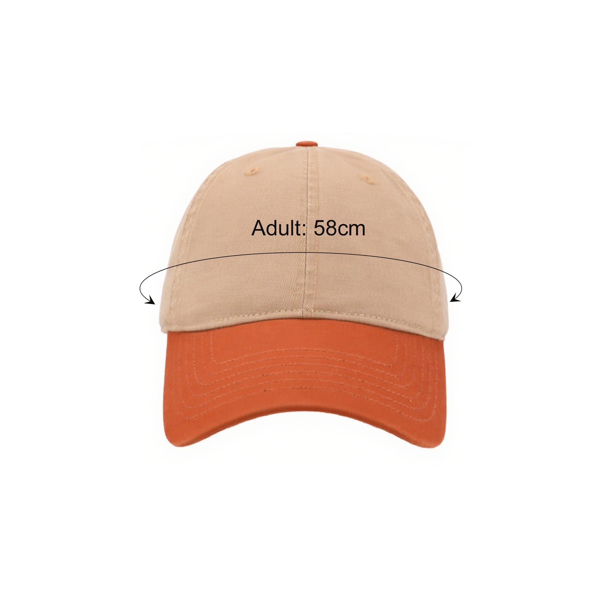 6 Panel Solid Color Fashion Cap