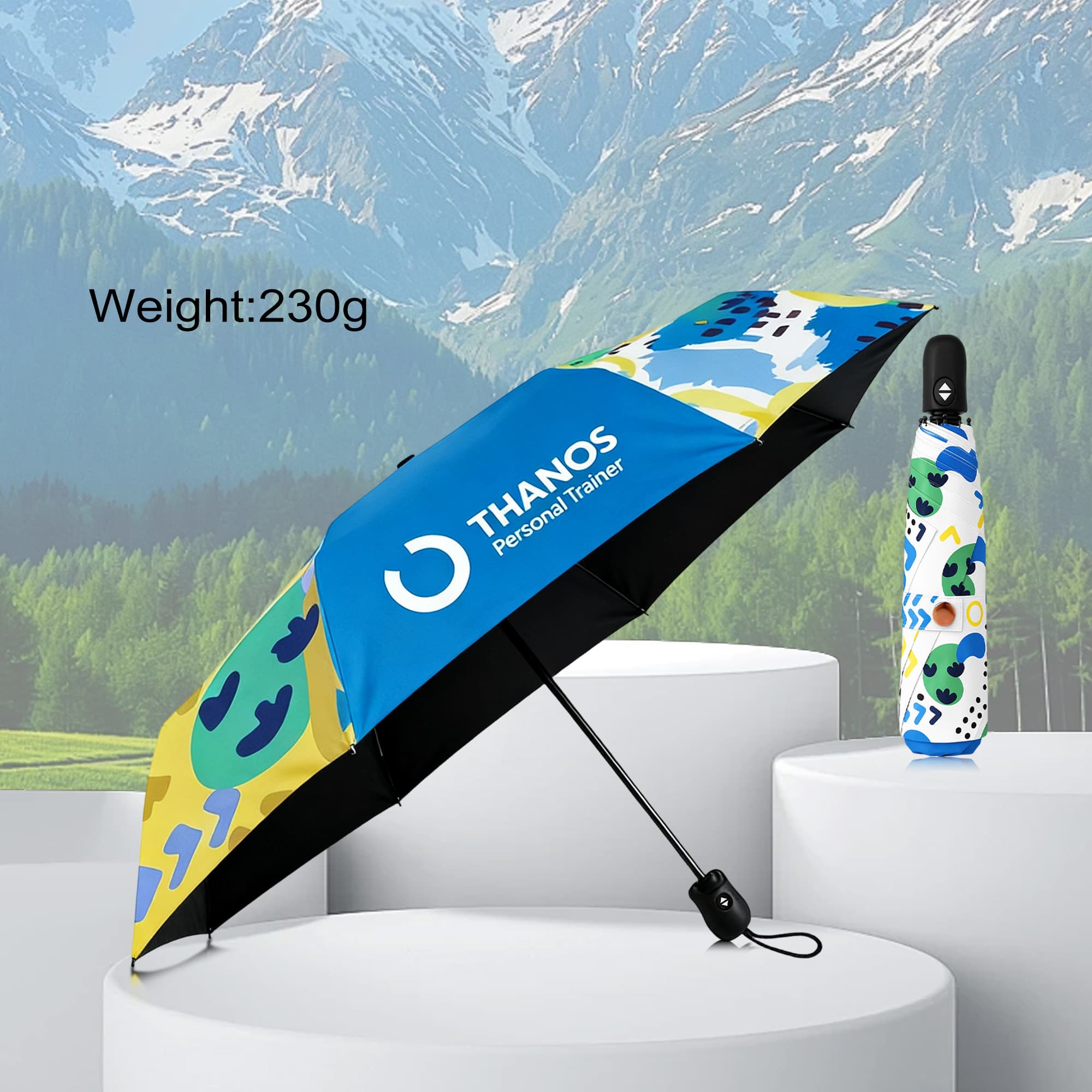 Light Mini Auto Umbrella