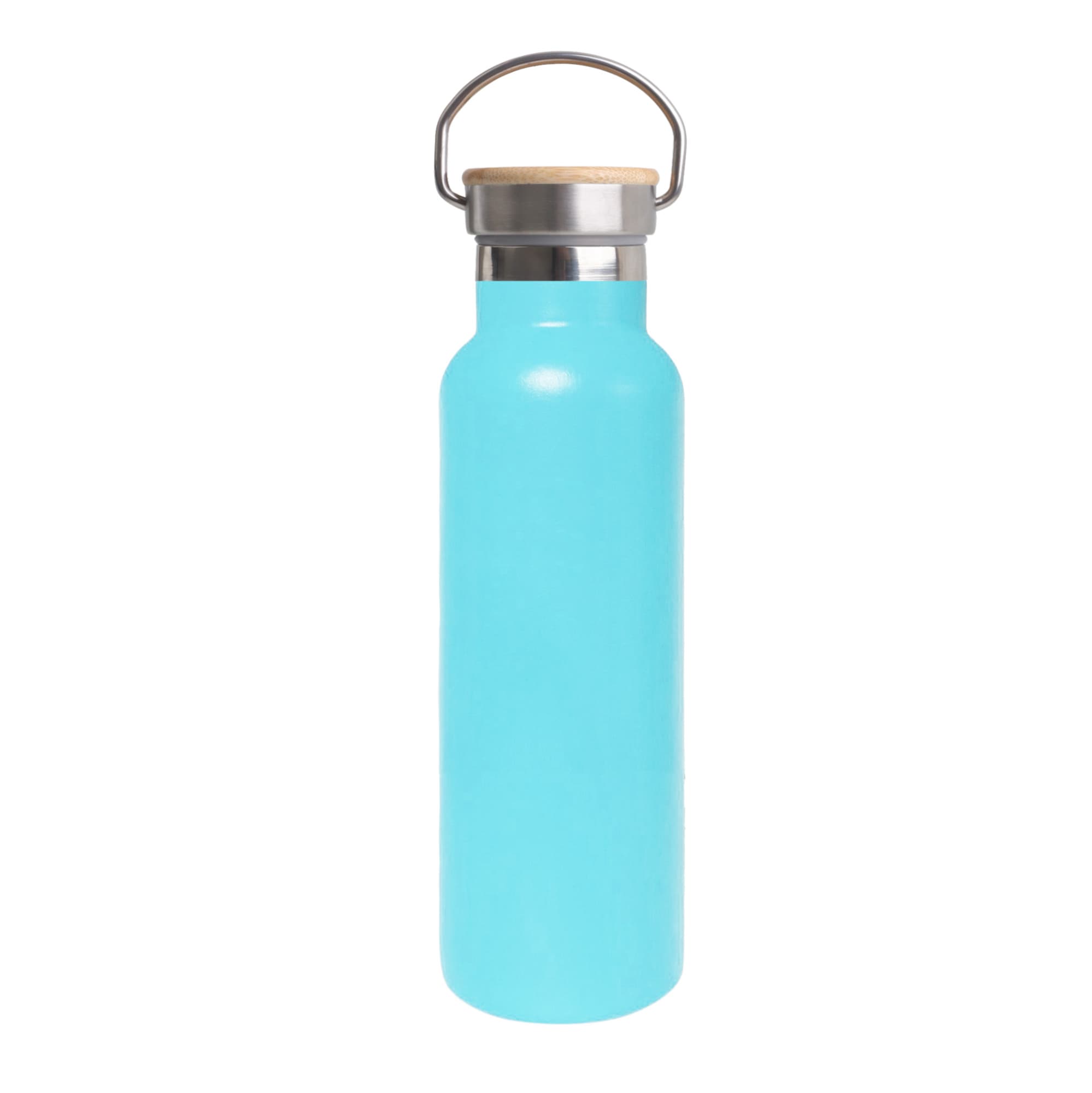 600ml Double Wall Vacuum Bottle with Bamboo Lid