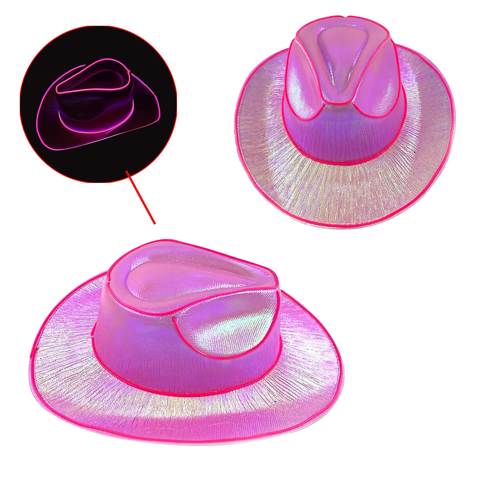 Light Up Cowboy Hats