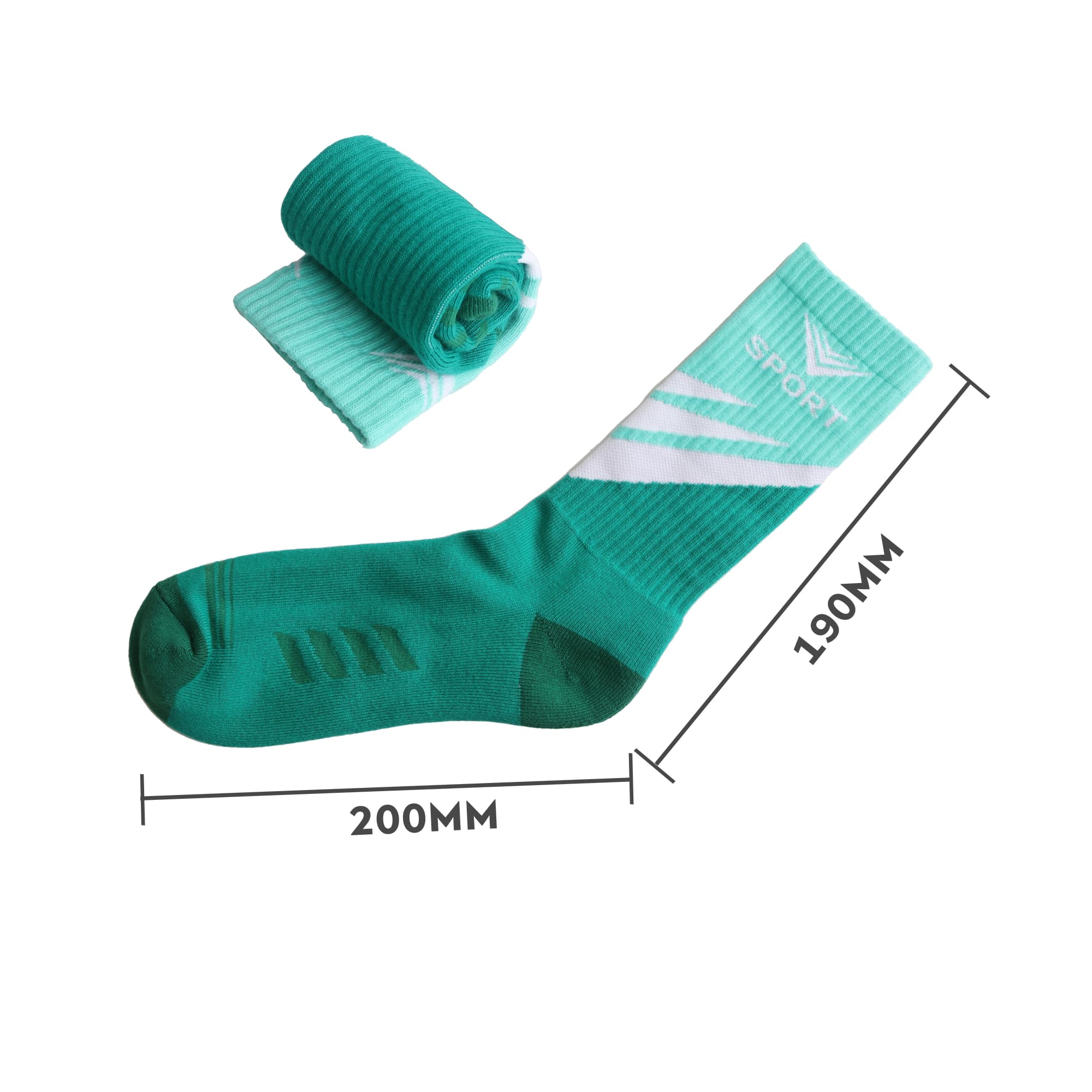 Crew Woven Sport Socks - With Towel Bottom
