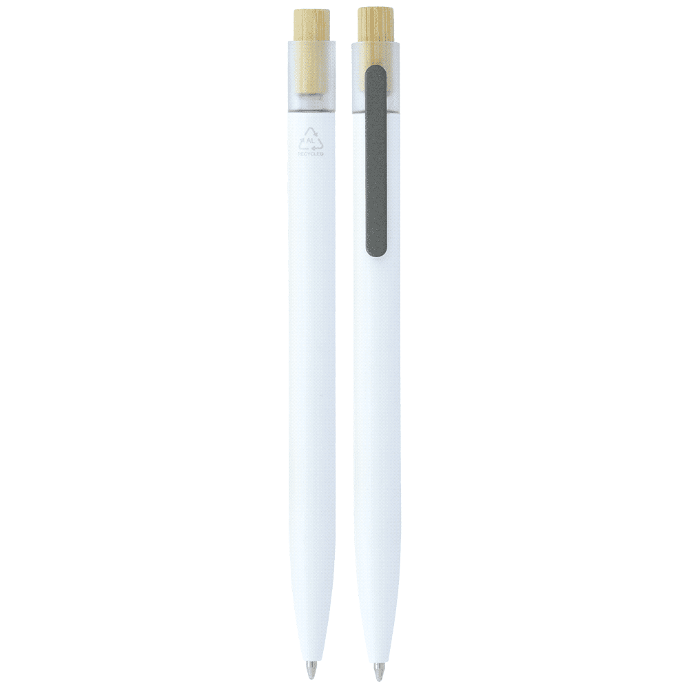 Recycled Aluminium Pen w/ Bamboo Clicker