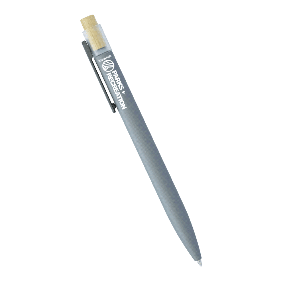 Recycled Aluminium Pen w/ Bamboo Clicker
