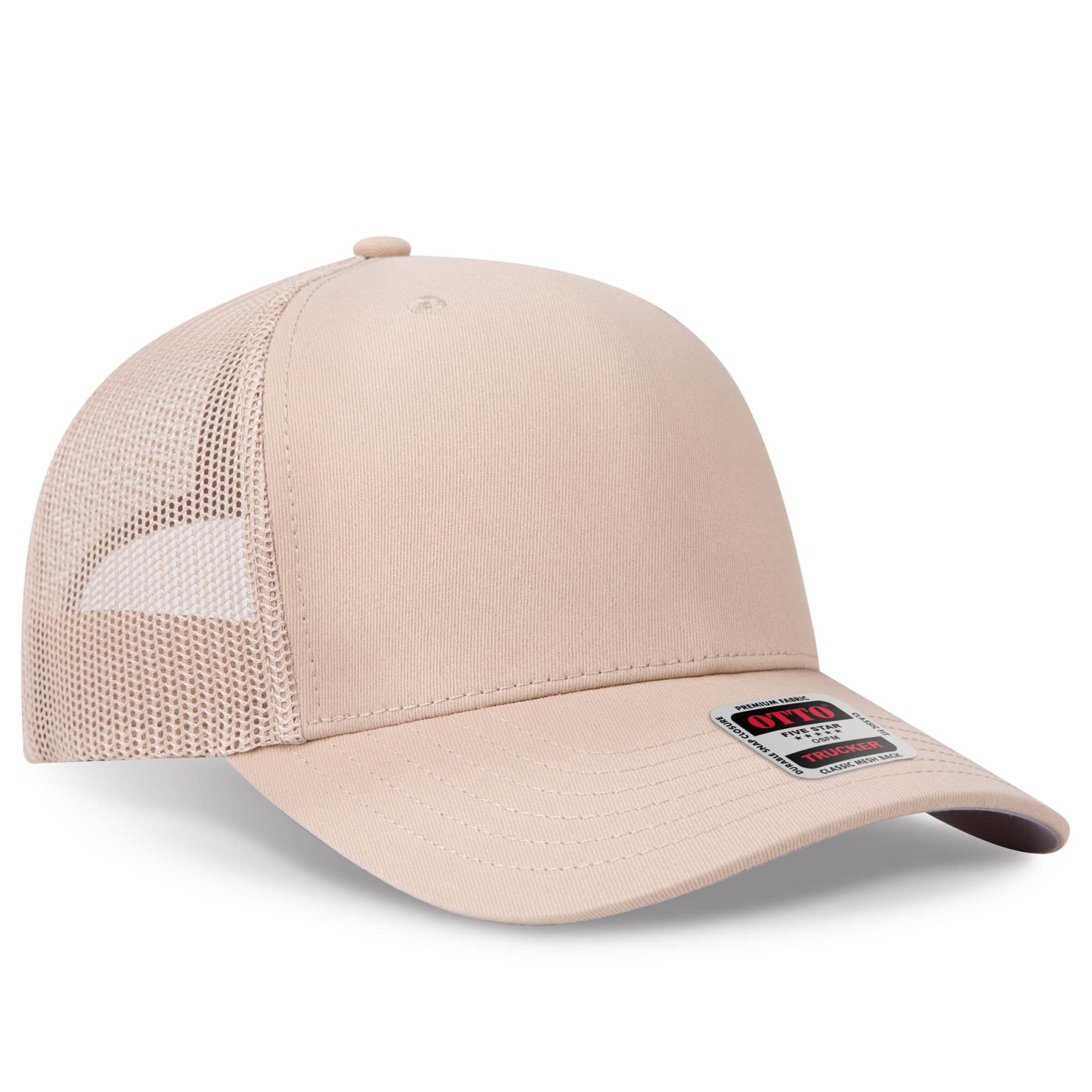 Seamless 6 Panel Mid Profile Mesh Back Trucker