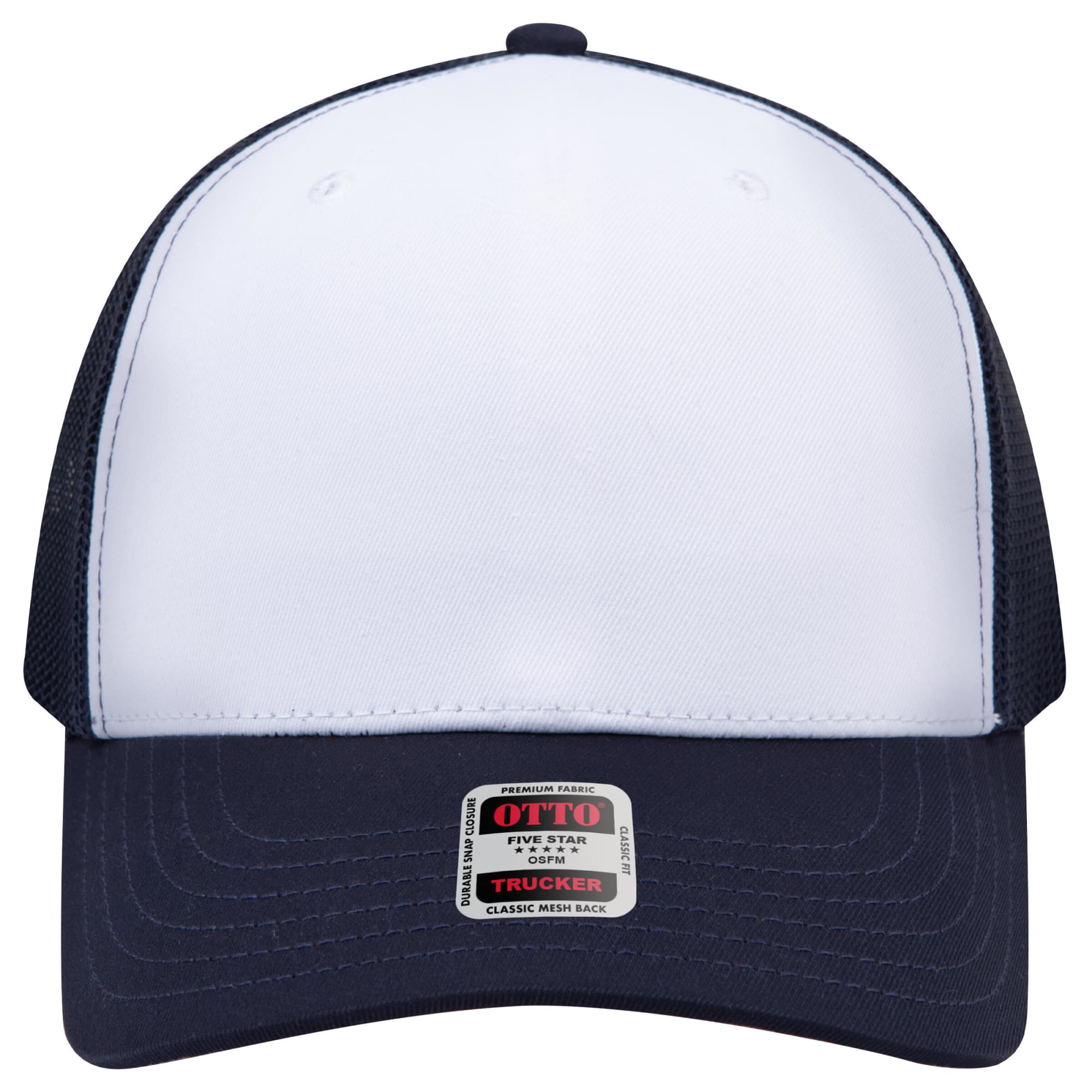 Seamless 6 Panel Mid Profile Mesh Back Trucker