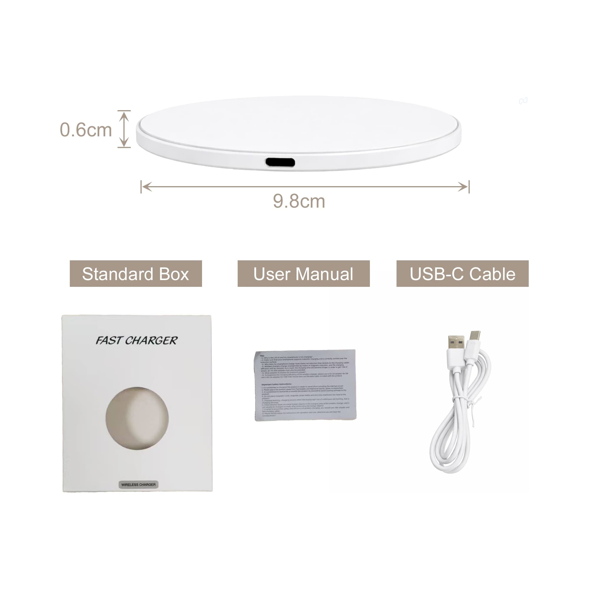 Round Luminous Fast Wireless Charger