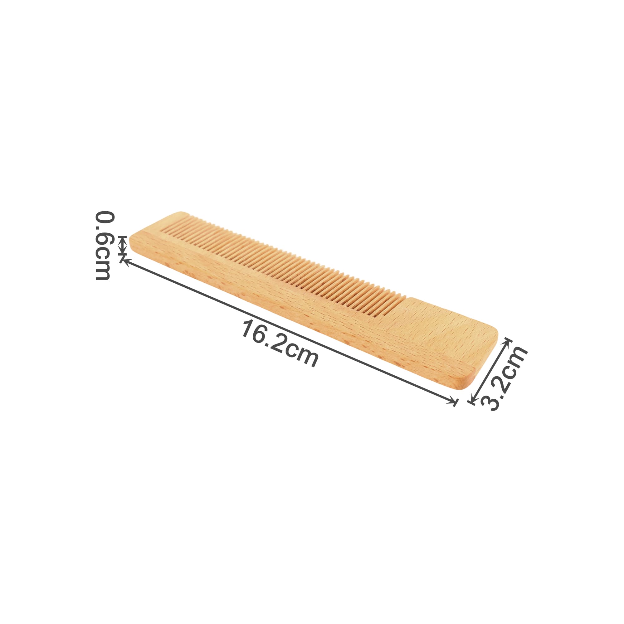 Short-Handled Beech Wood Comb