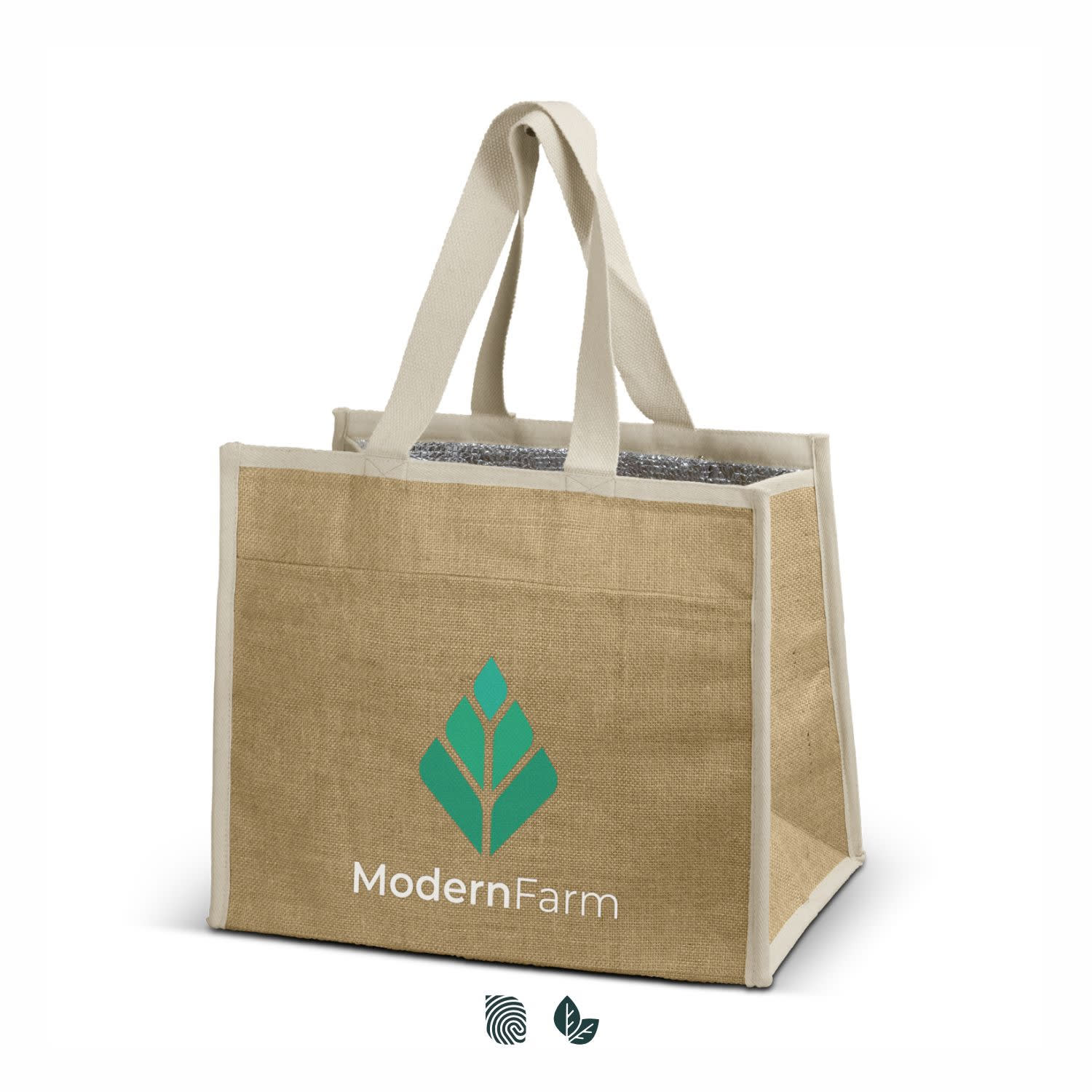 Lumi Jute Cooler Bag