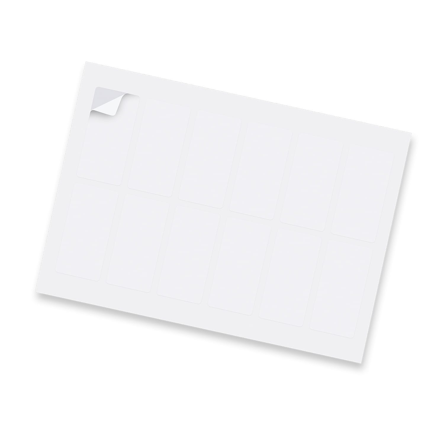 Sticker Sheet 40 x 80mm Rectangle - Matte