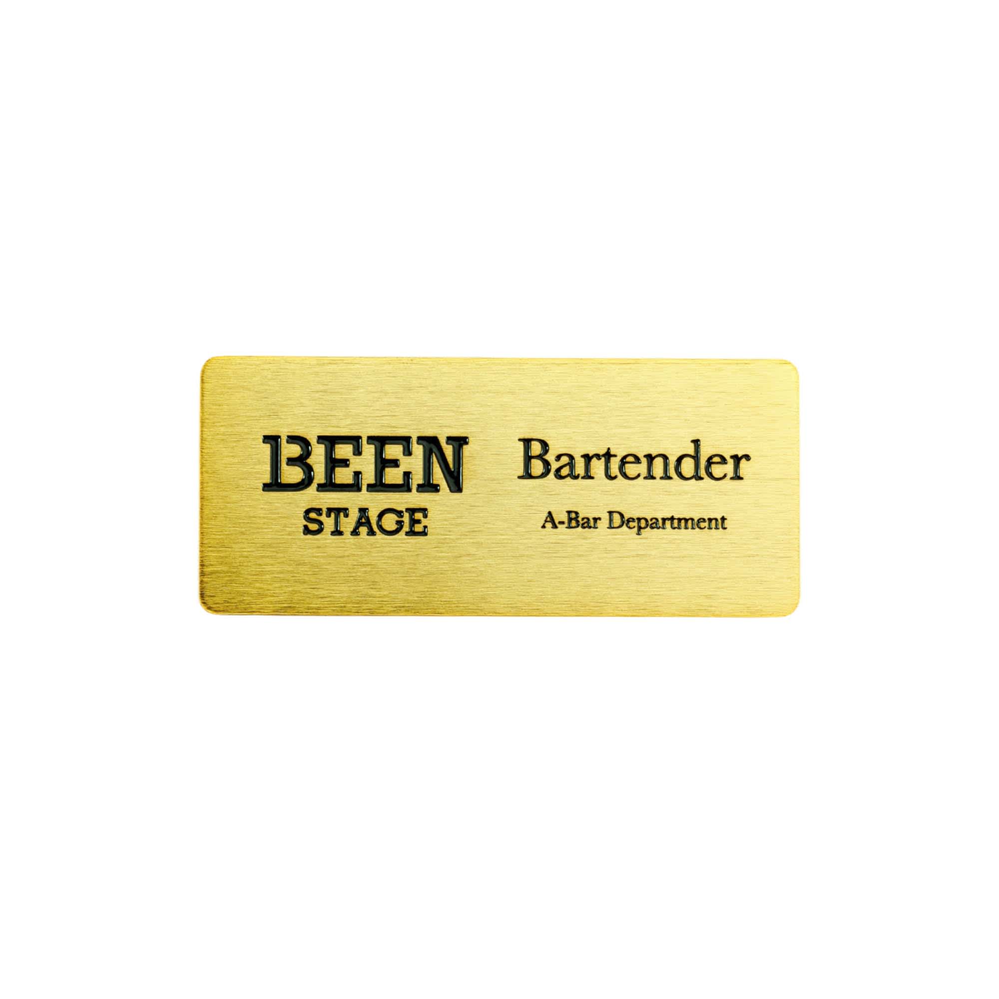 Metal Name Badge