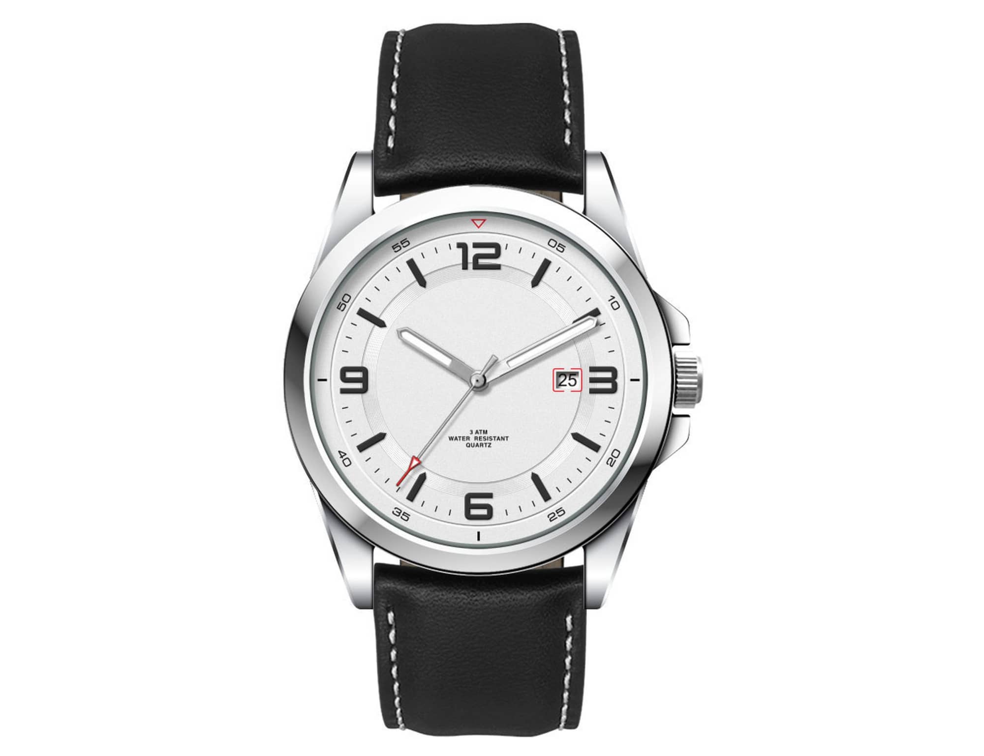 Casual Unisex Watch, Leather Strap