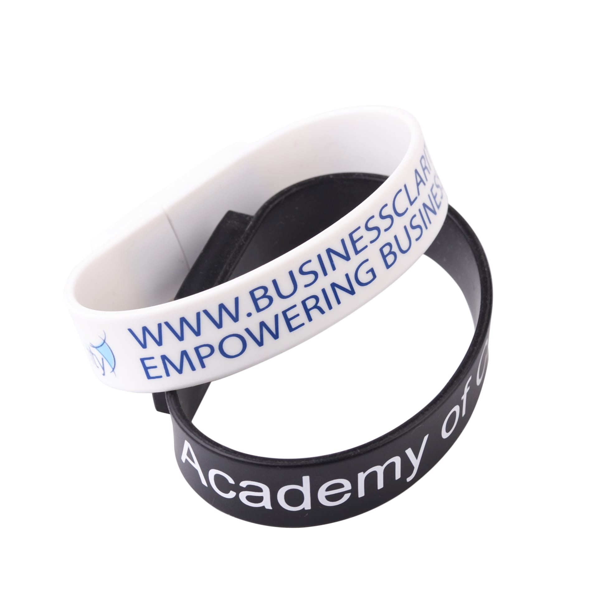 Rectangular Silicone Wristband Flash Drive