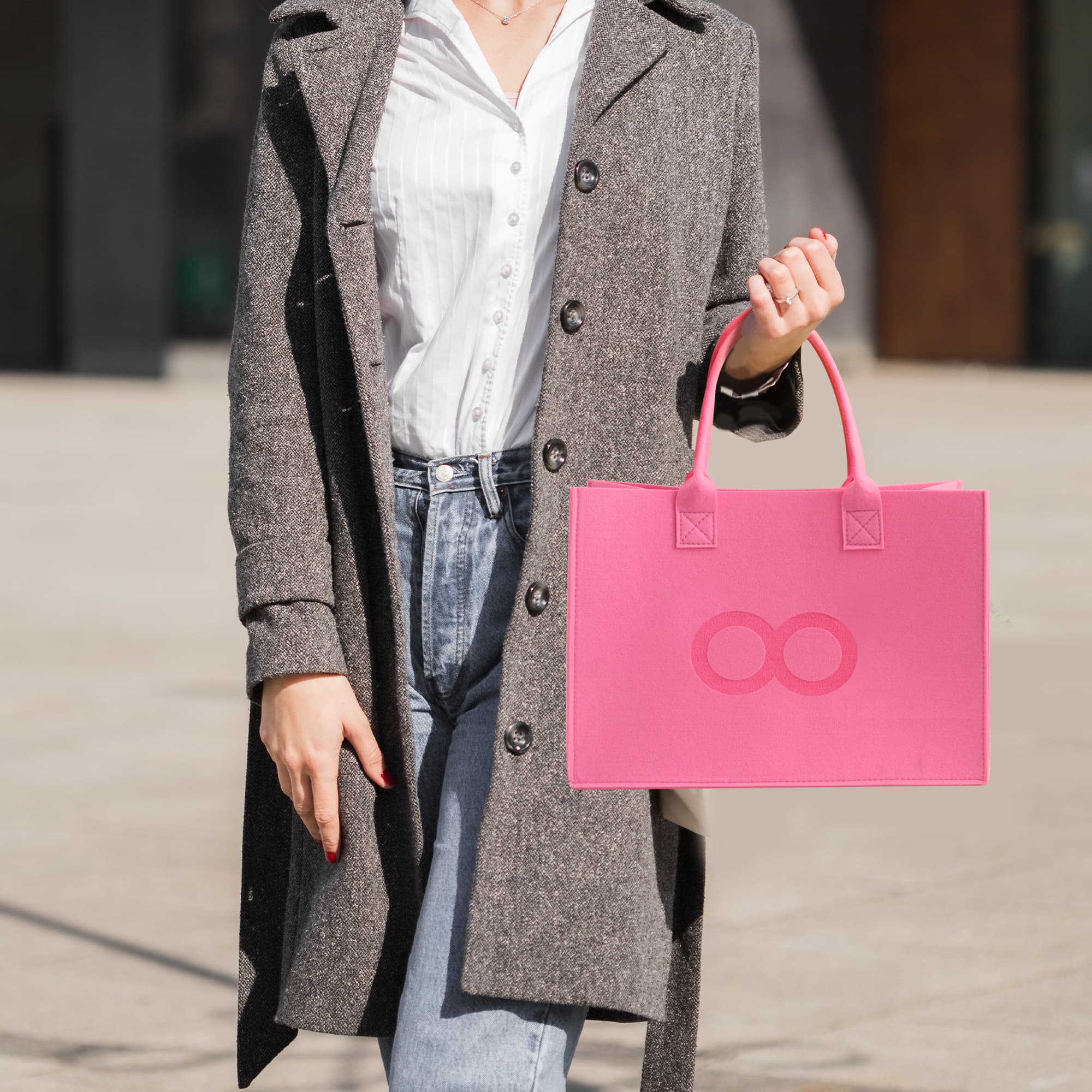 RPET Customizable Felt Tote Bag