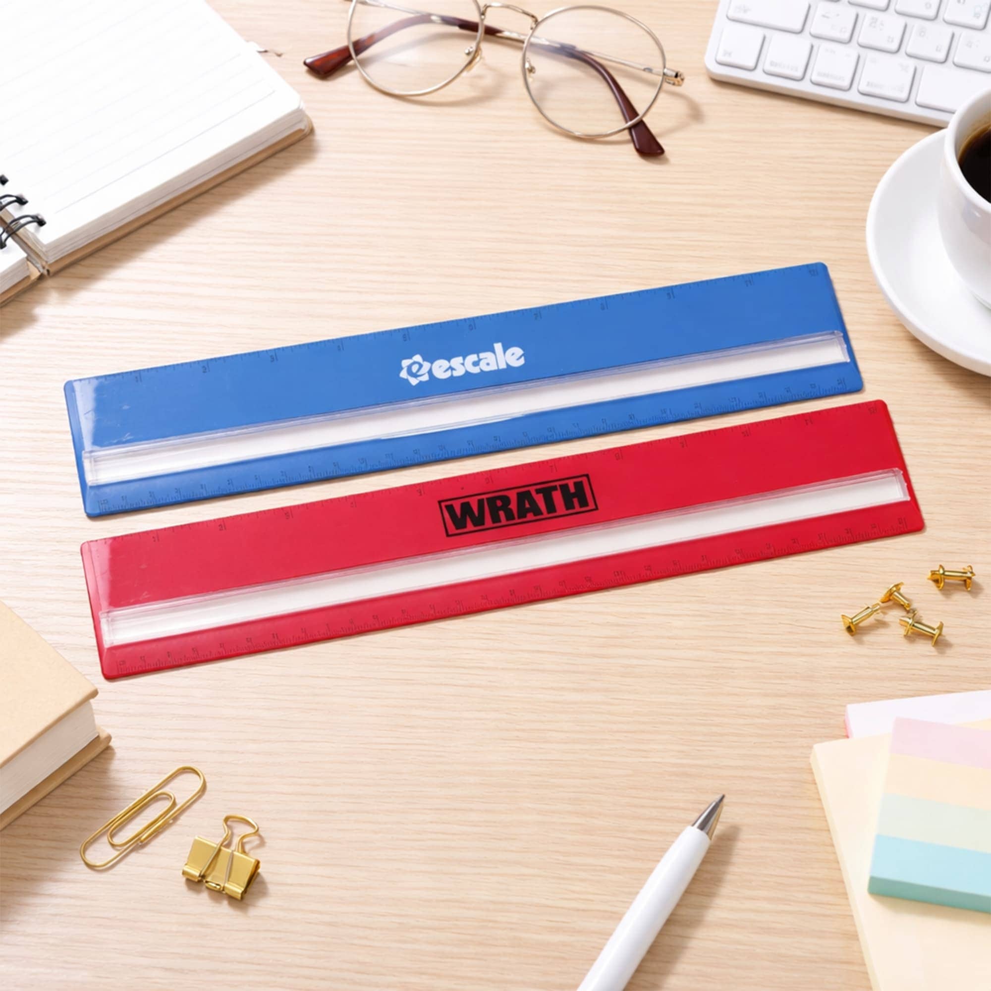 Dual Scale 30CM Magnifying Ruler