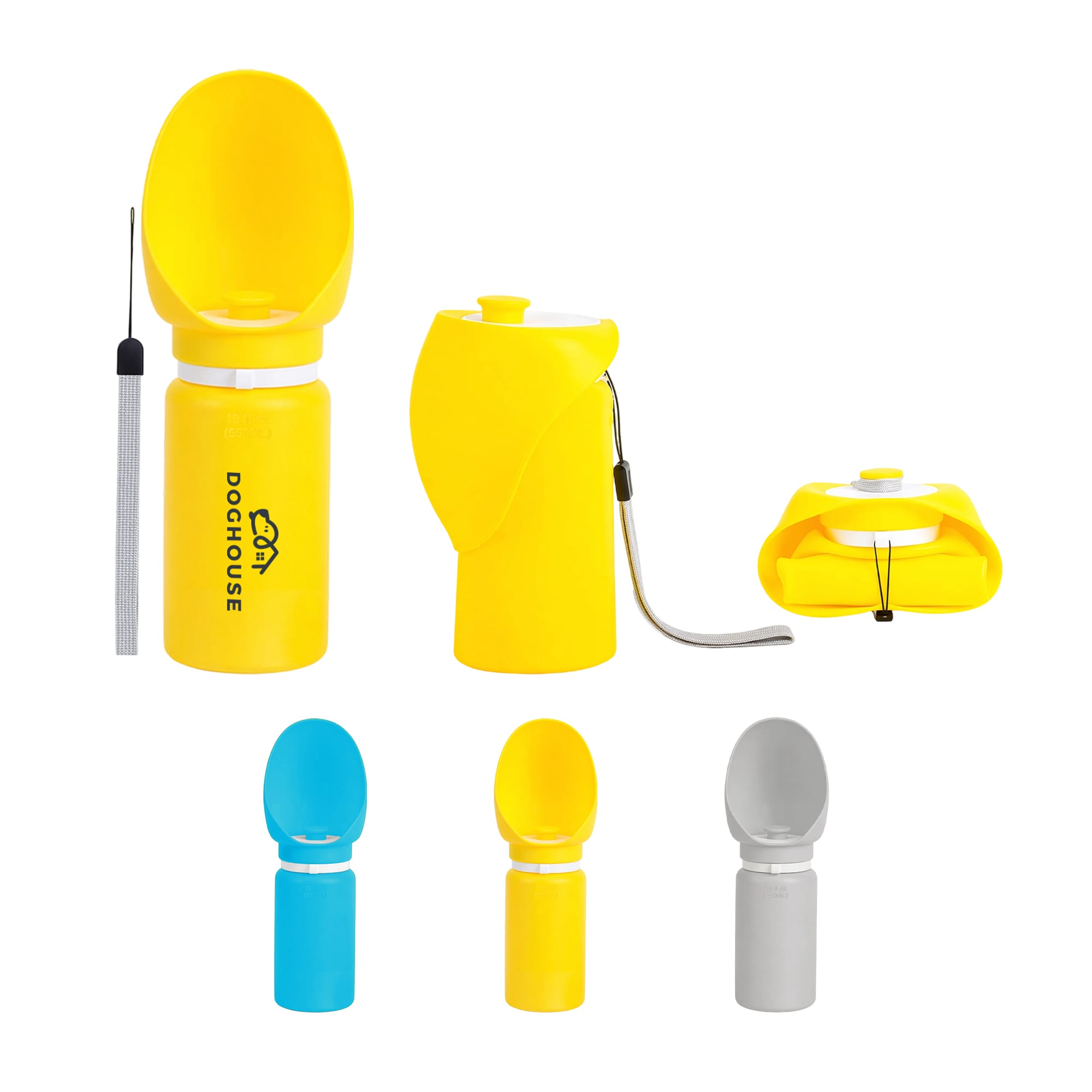 550ml Leaf Bowl Collasible Dog Water Bottle