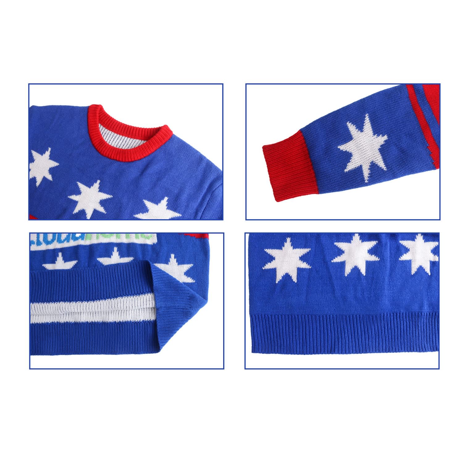 Unisex Winter Acrylic Jacquard Sweater