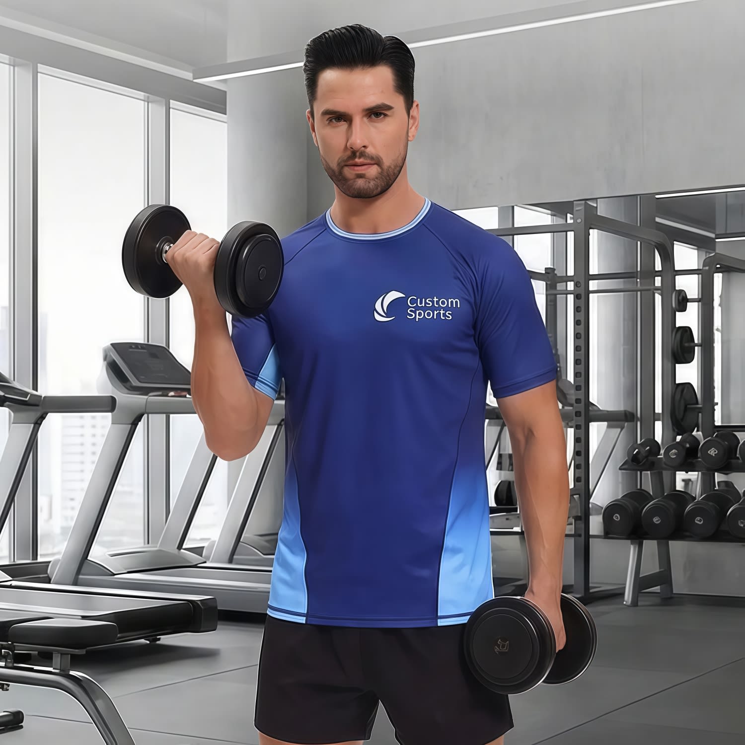 100% Polyester Micro Mesh Sublimated Crew Neck Raglan Tee Shirt
