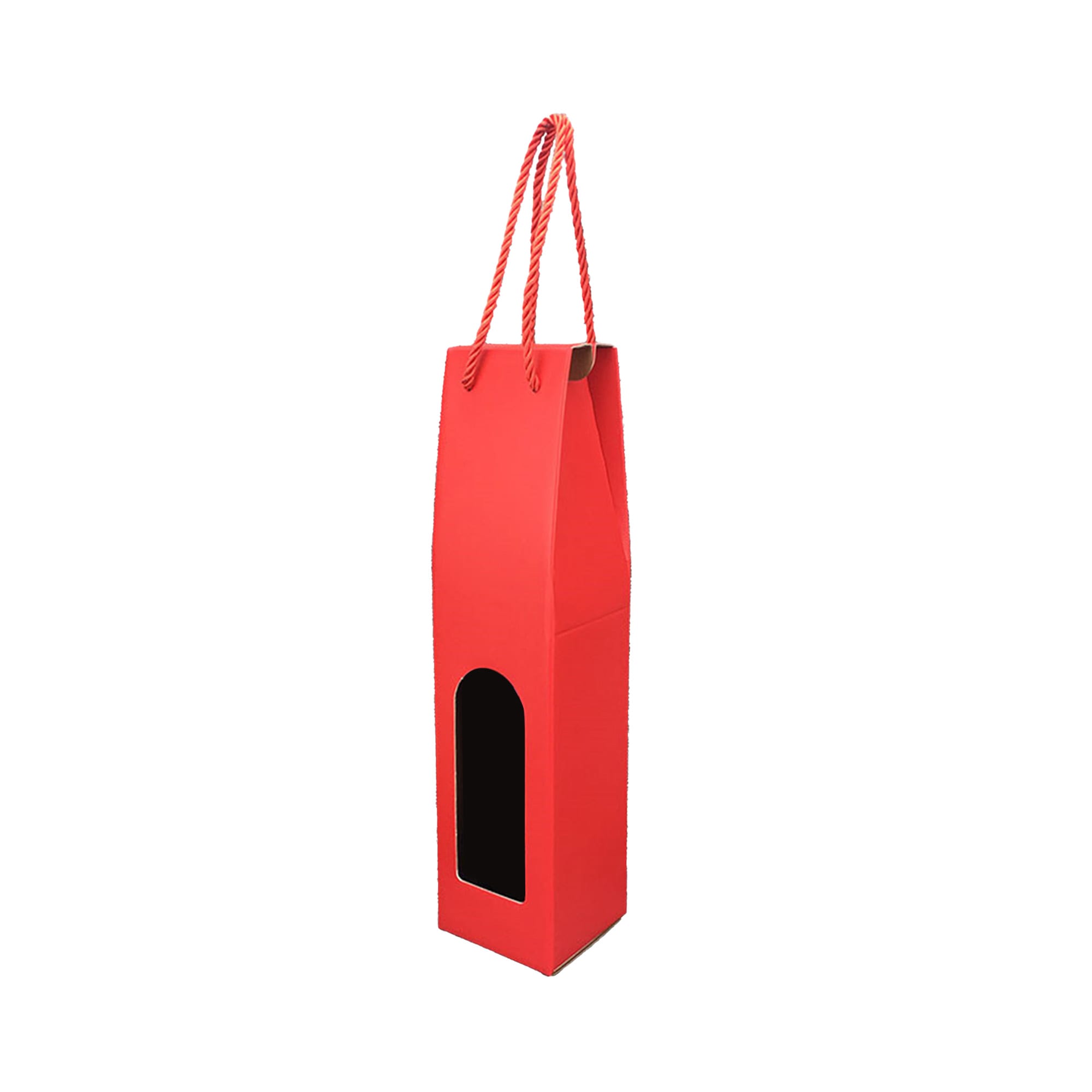 Single Bottle Wine Box with Rope Handle