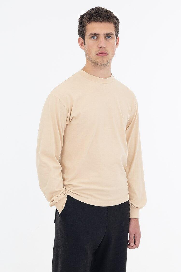 Long Sleeve Garment Dye Crewneck Tee
