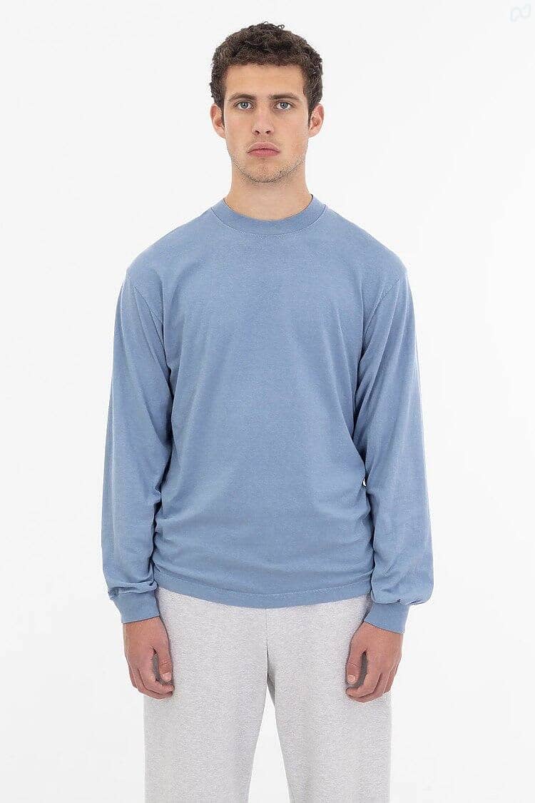 Long Sleeve Garment Dye Crewneck Tee