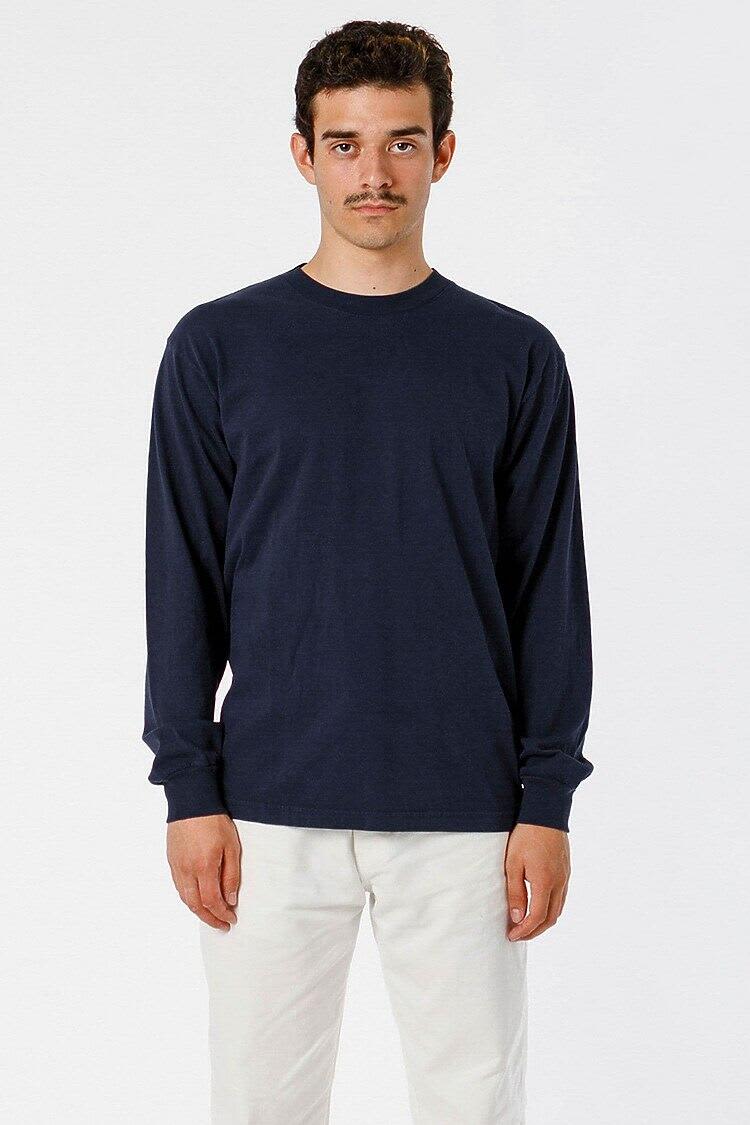 Long Sleeve Garment Dye Crewneck Tee
