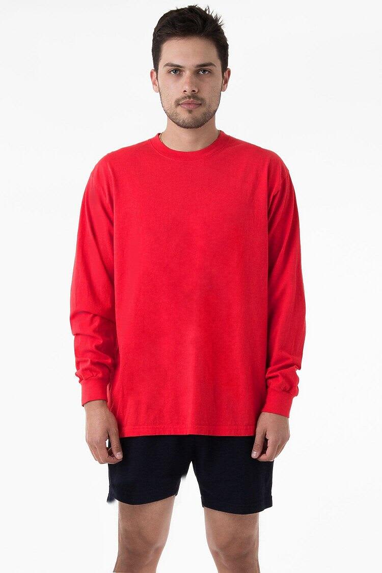 Long Sleeve Garment Dye Crewneck Tee