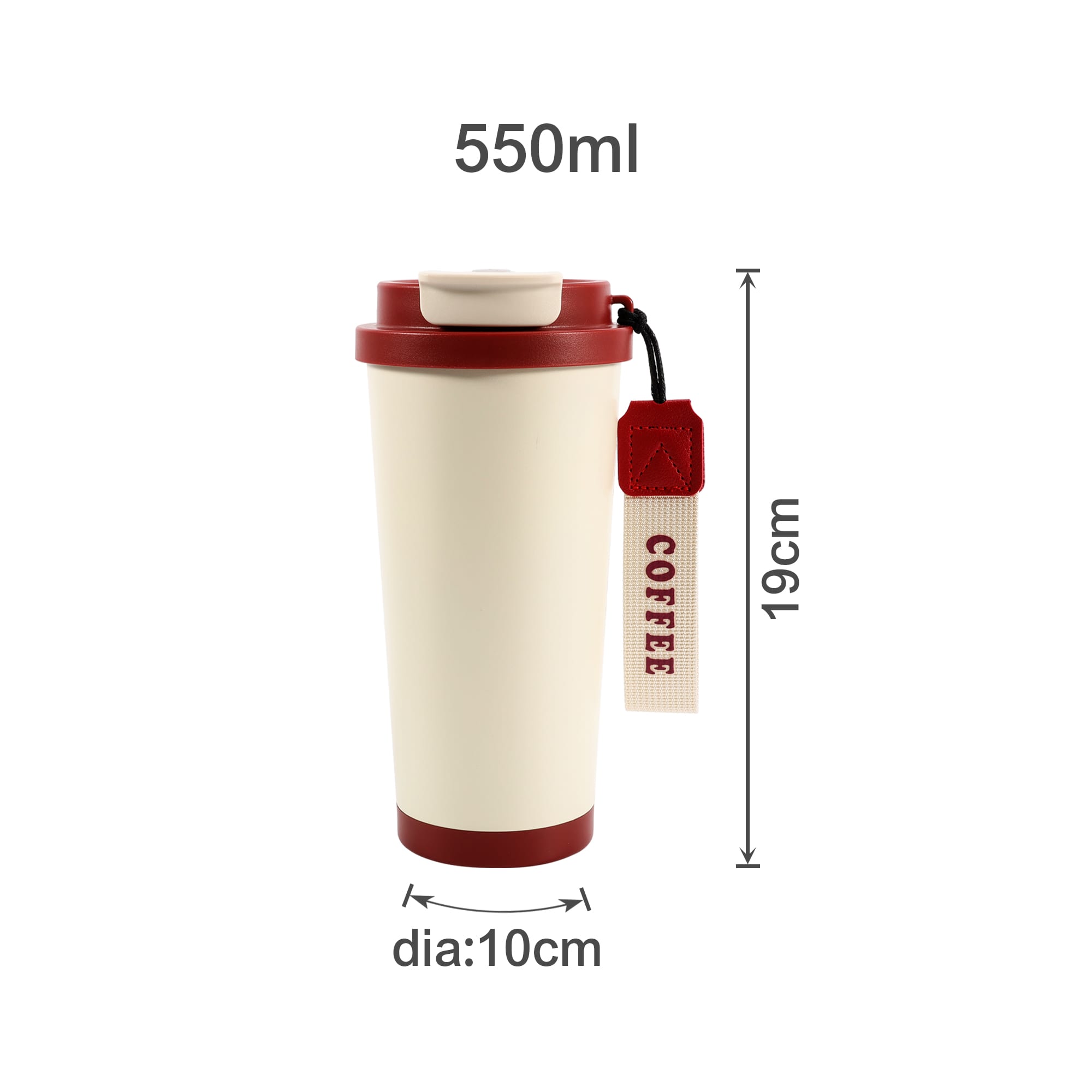550ML Double Wall Stainless Steel Coffee Mug