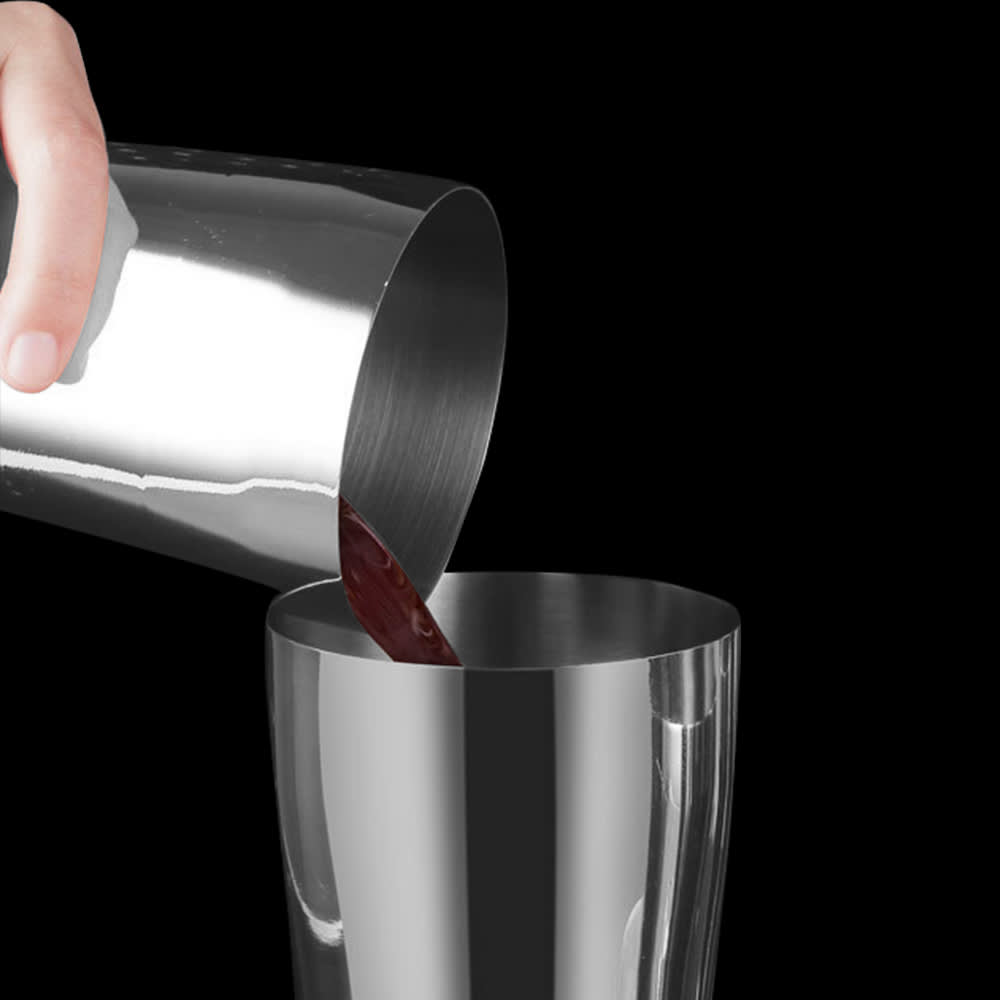 Stainless Steel Boston Cocktail Shaker(550ml+750ml)