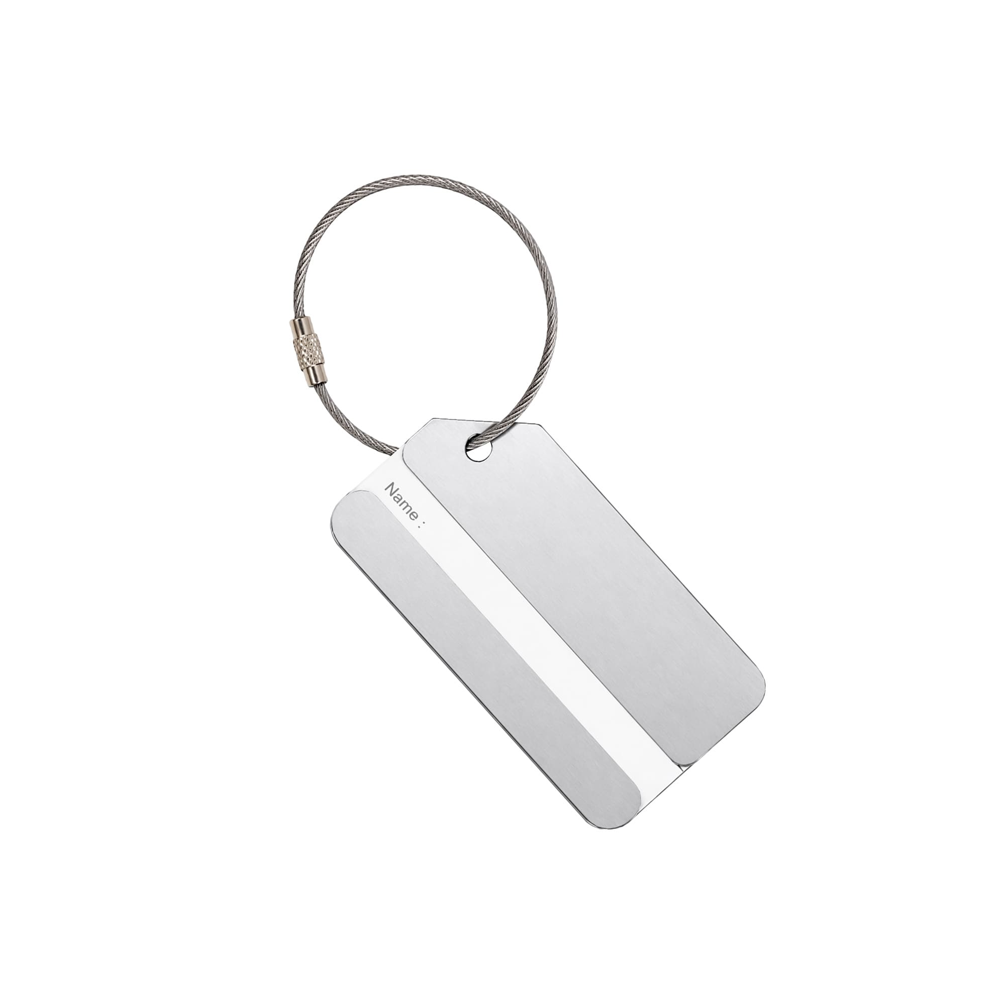 Square Aluminium Luggage Tag B