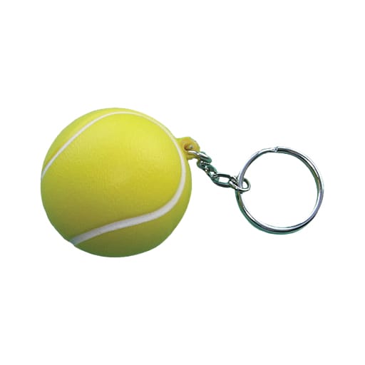 Keyring with Tennis Ball Stress Item