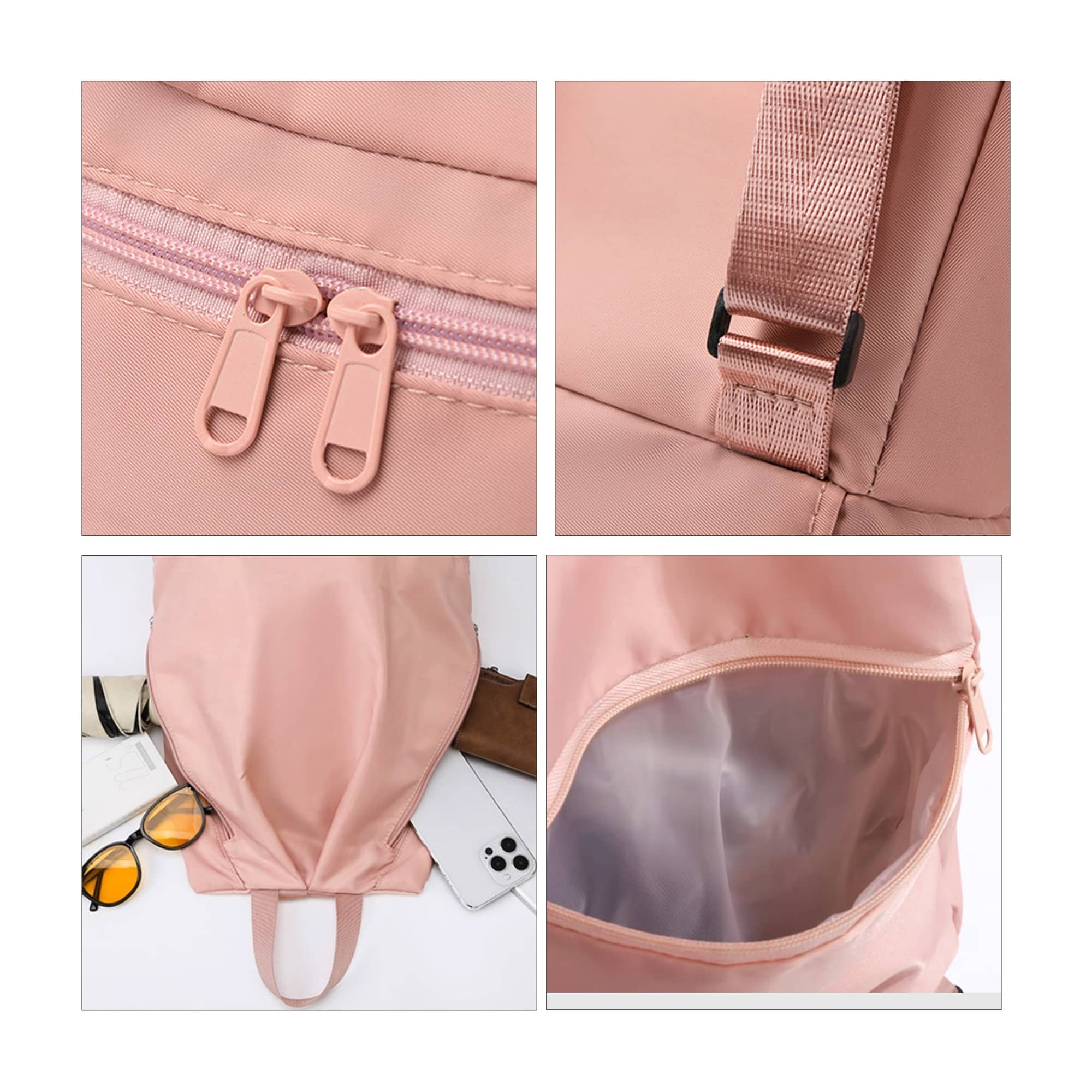 Wet And Dry Separation Backpack With Handle