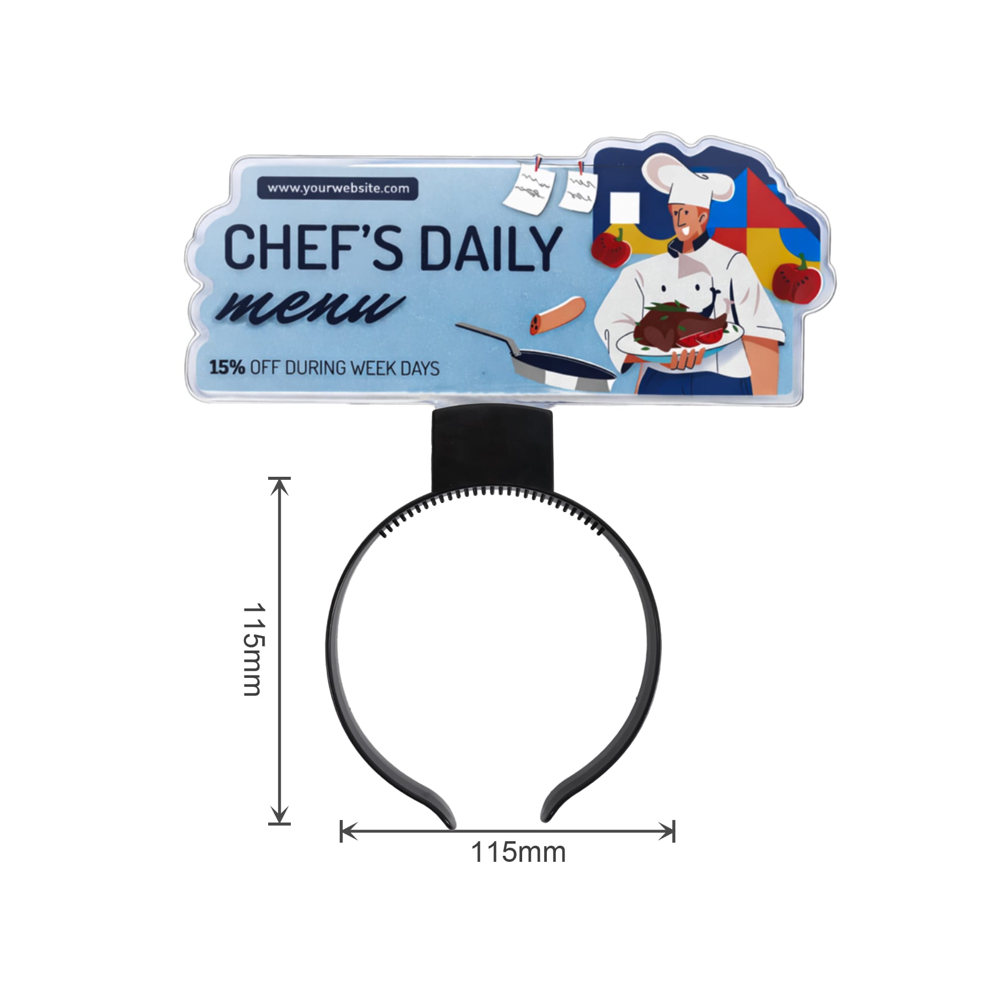 Light up Acrylic Sign Headband