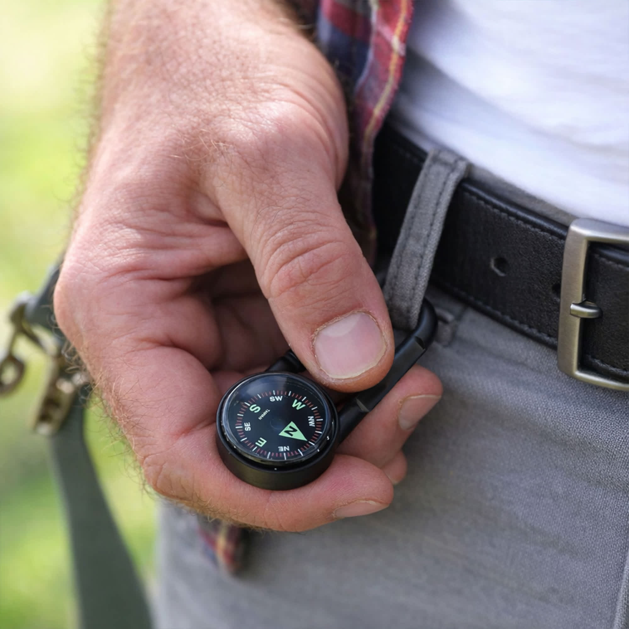 Carabiner Compass Thermometer Hook