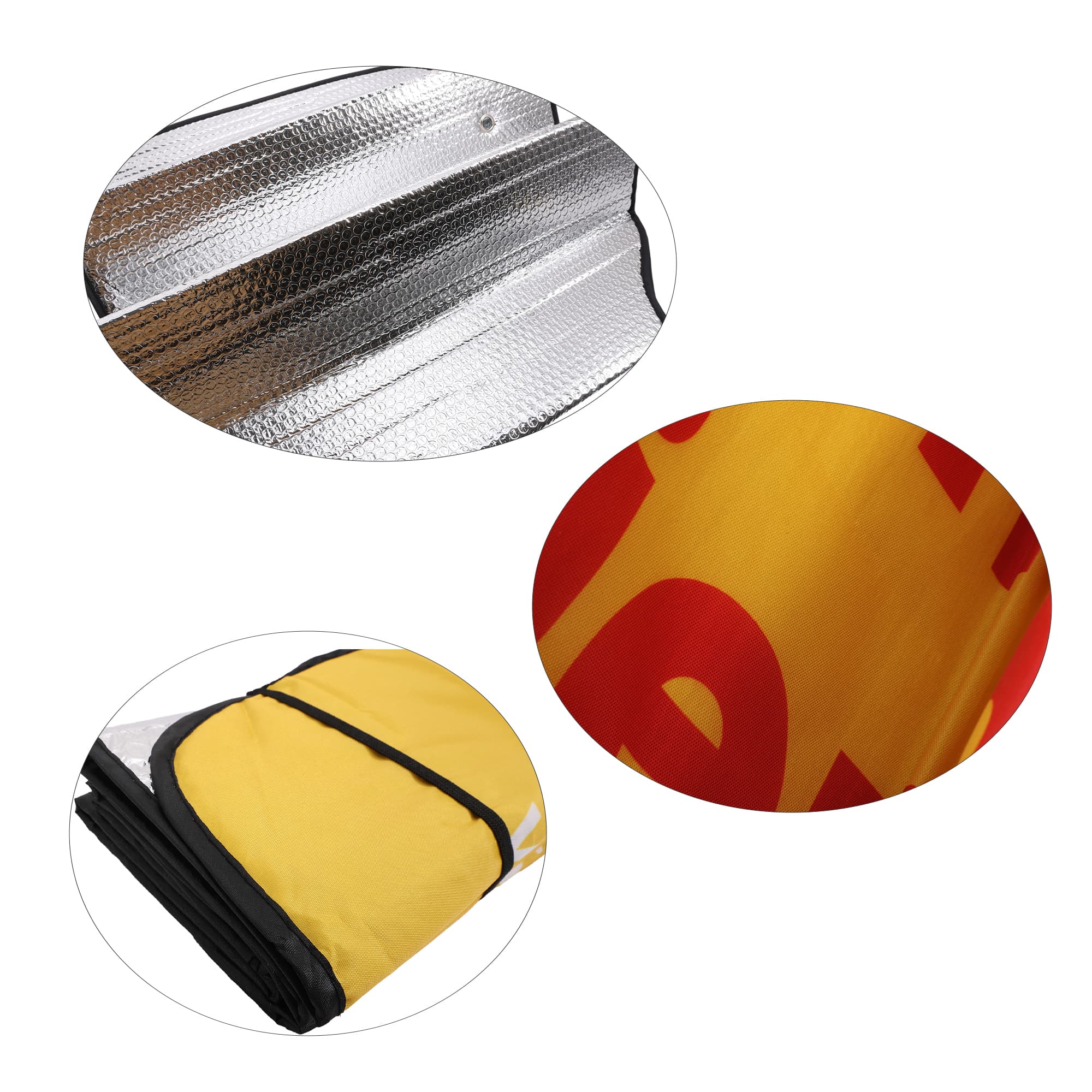 Full Colour Printed Bubble Aluminum Car Sun Shade