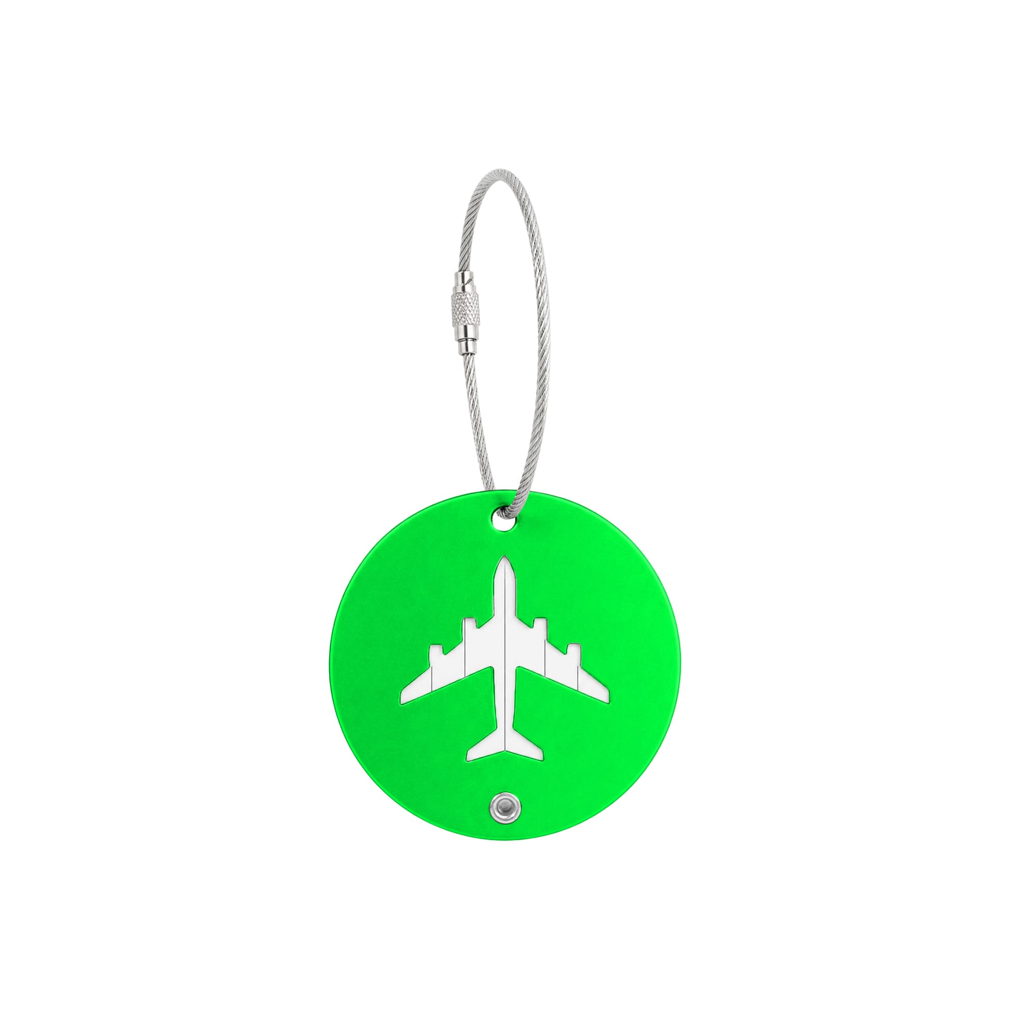 Plane Round Wire Cable Luggage Tag