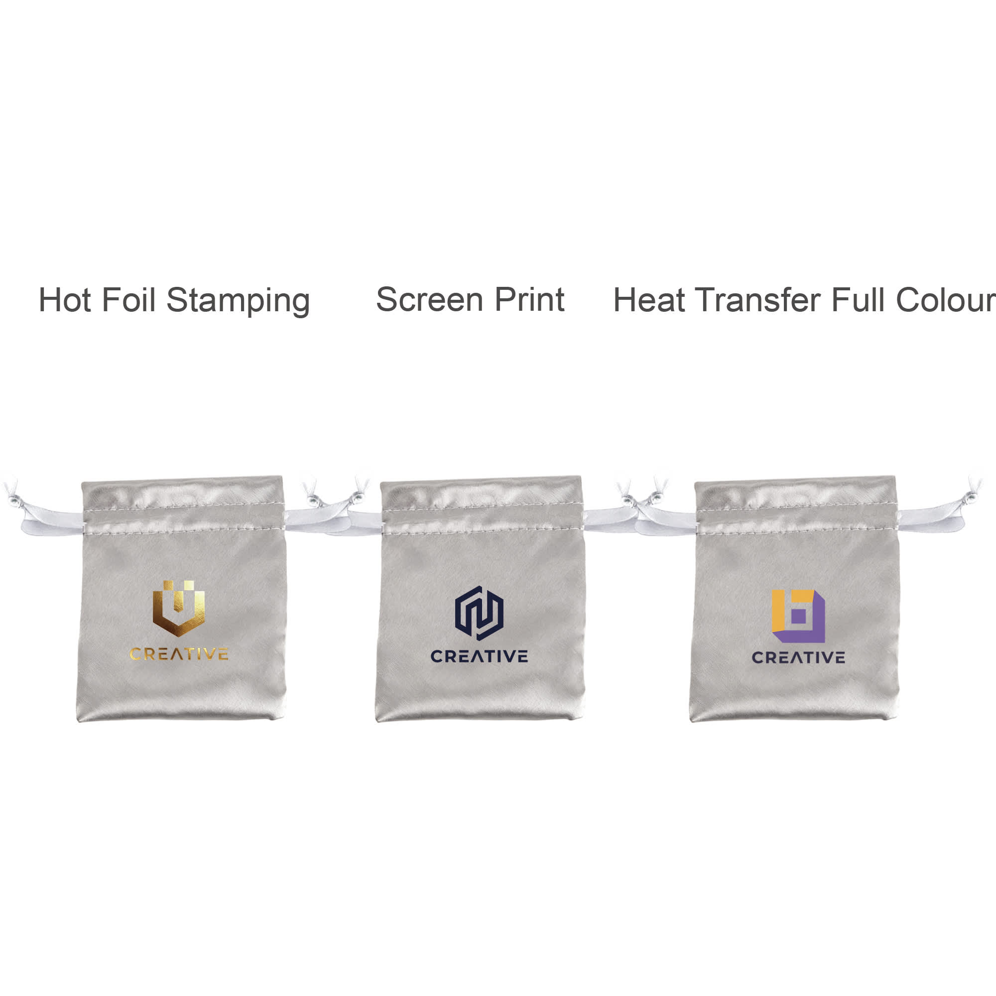 Silk Satin Drawstring Bags