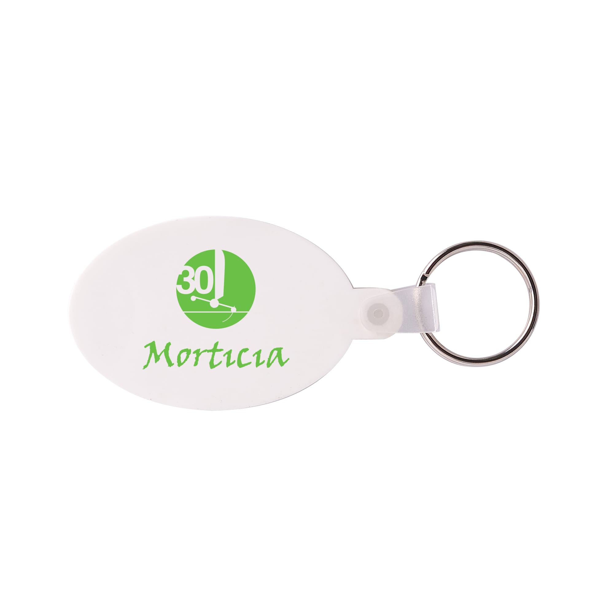 Oval Durasoft Keyring