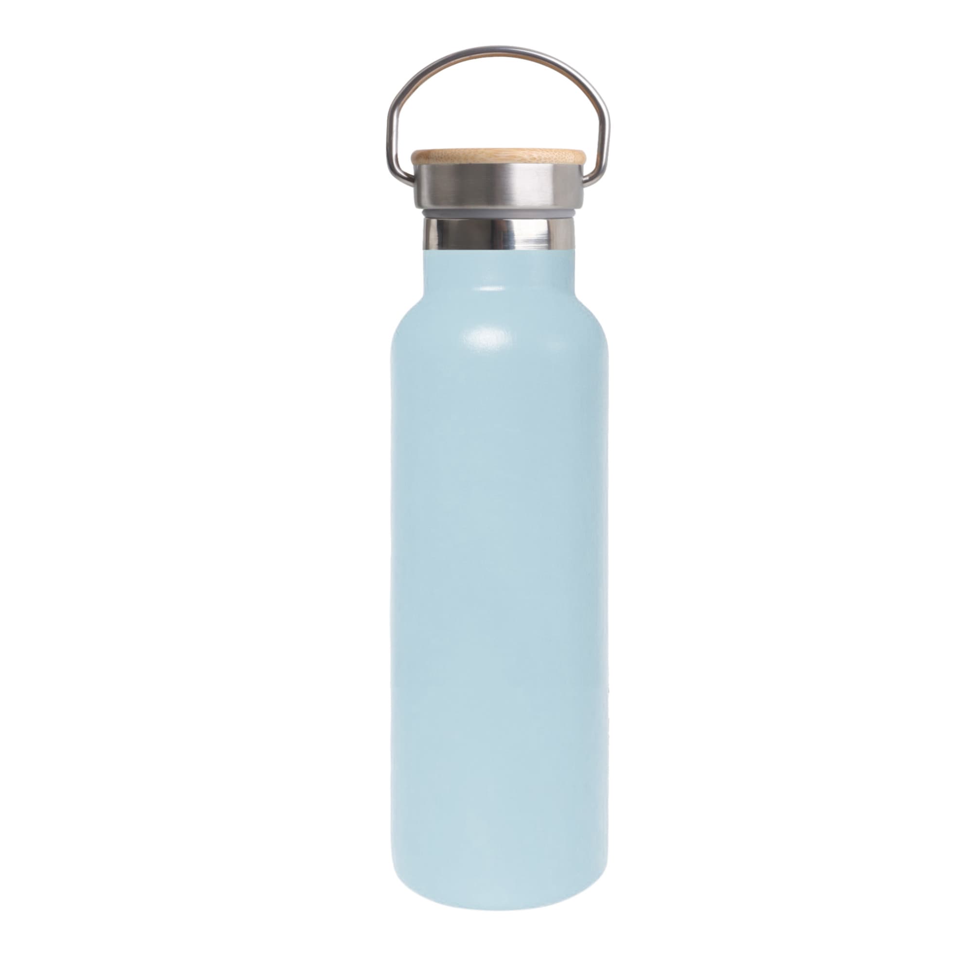 600ml Double Wall Vacuum Bottle with Bamboo Lid