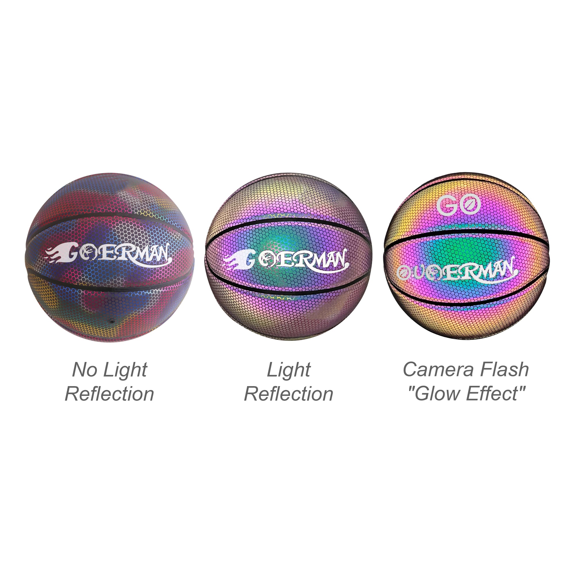 Holographic Glowing Basketball