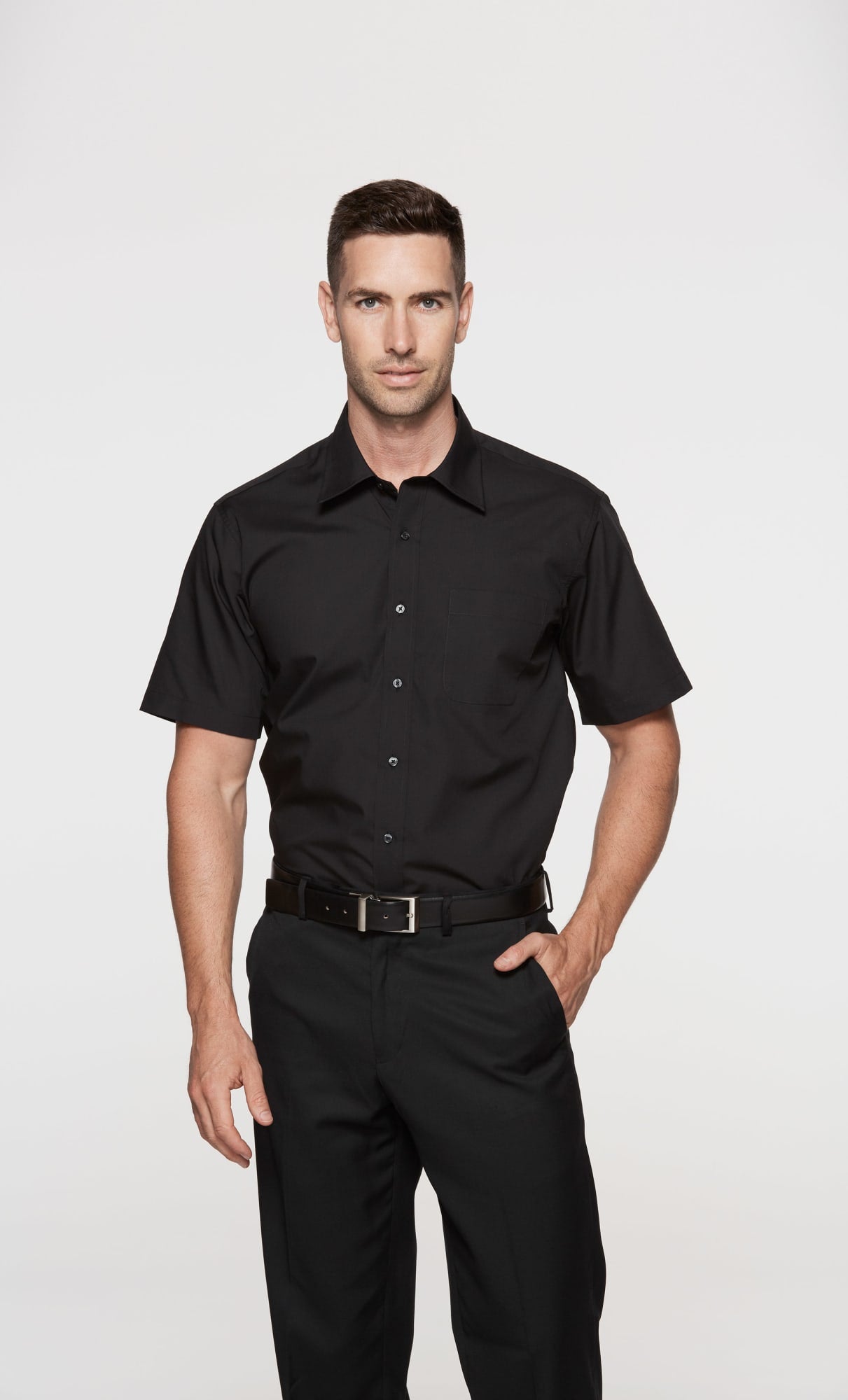 KINGSWOOD MENS SHIRT SHORT SLEEVE
